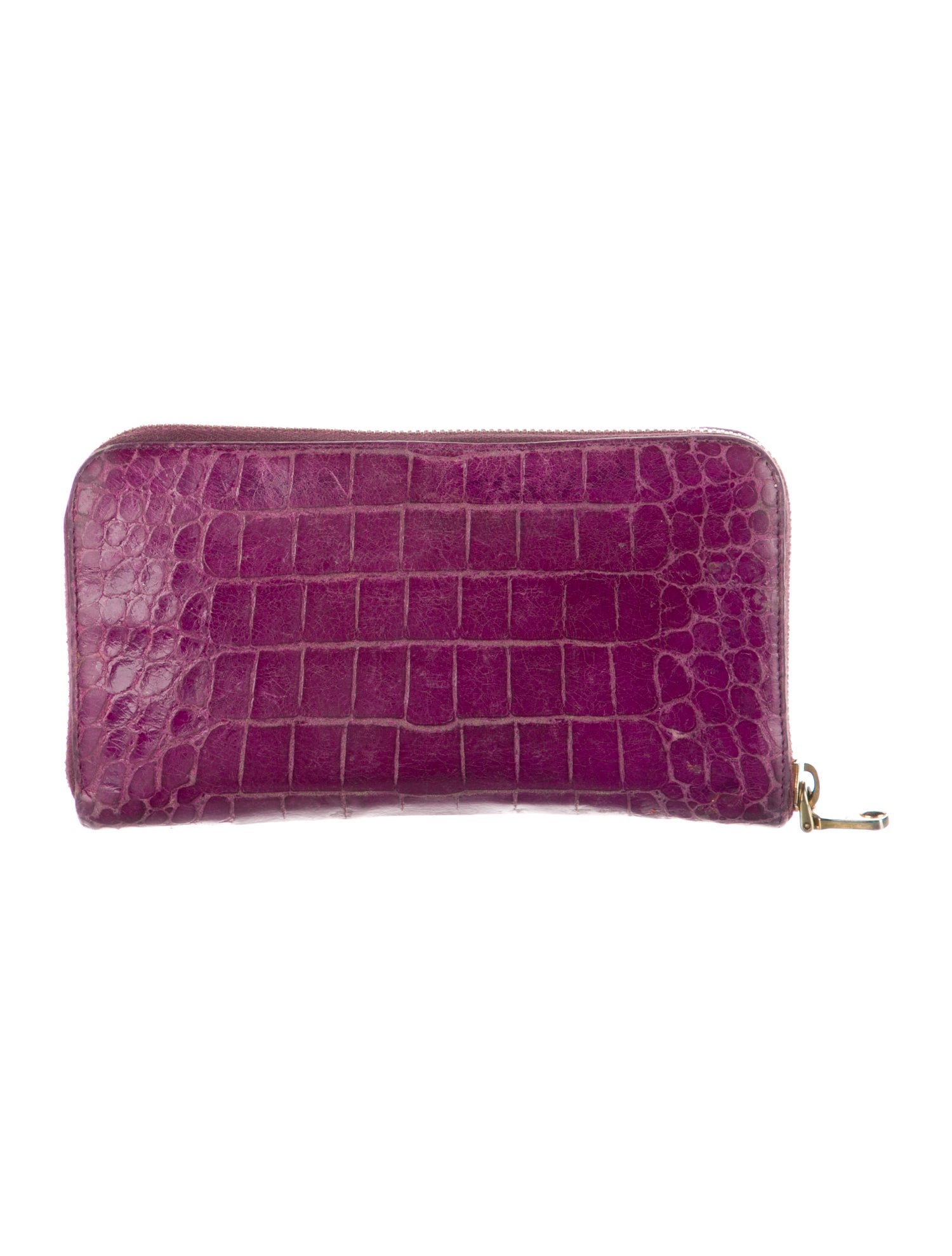 Miu Miu Crocodile Animal Print Wristlet