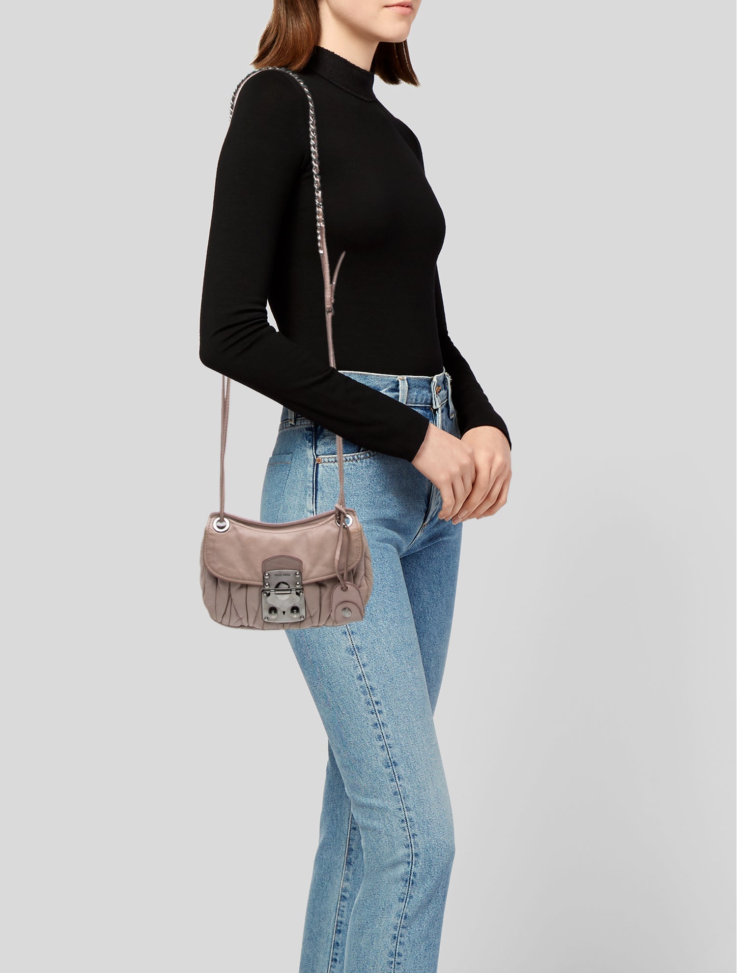 Miu Miu Leather Crossbody Bag