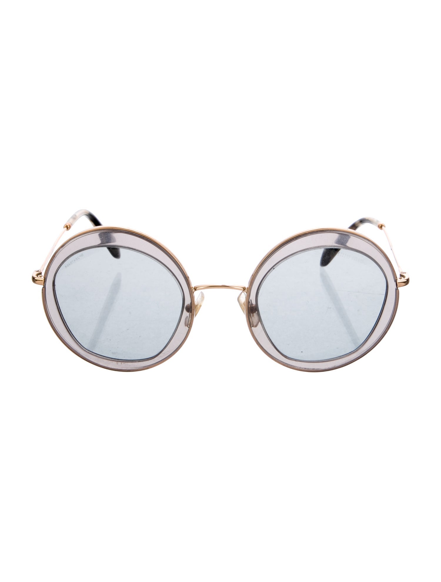 Miu Miu Round Gradient Sunglasses