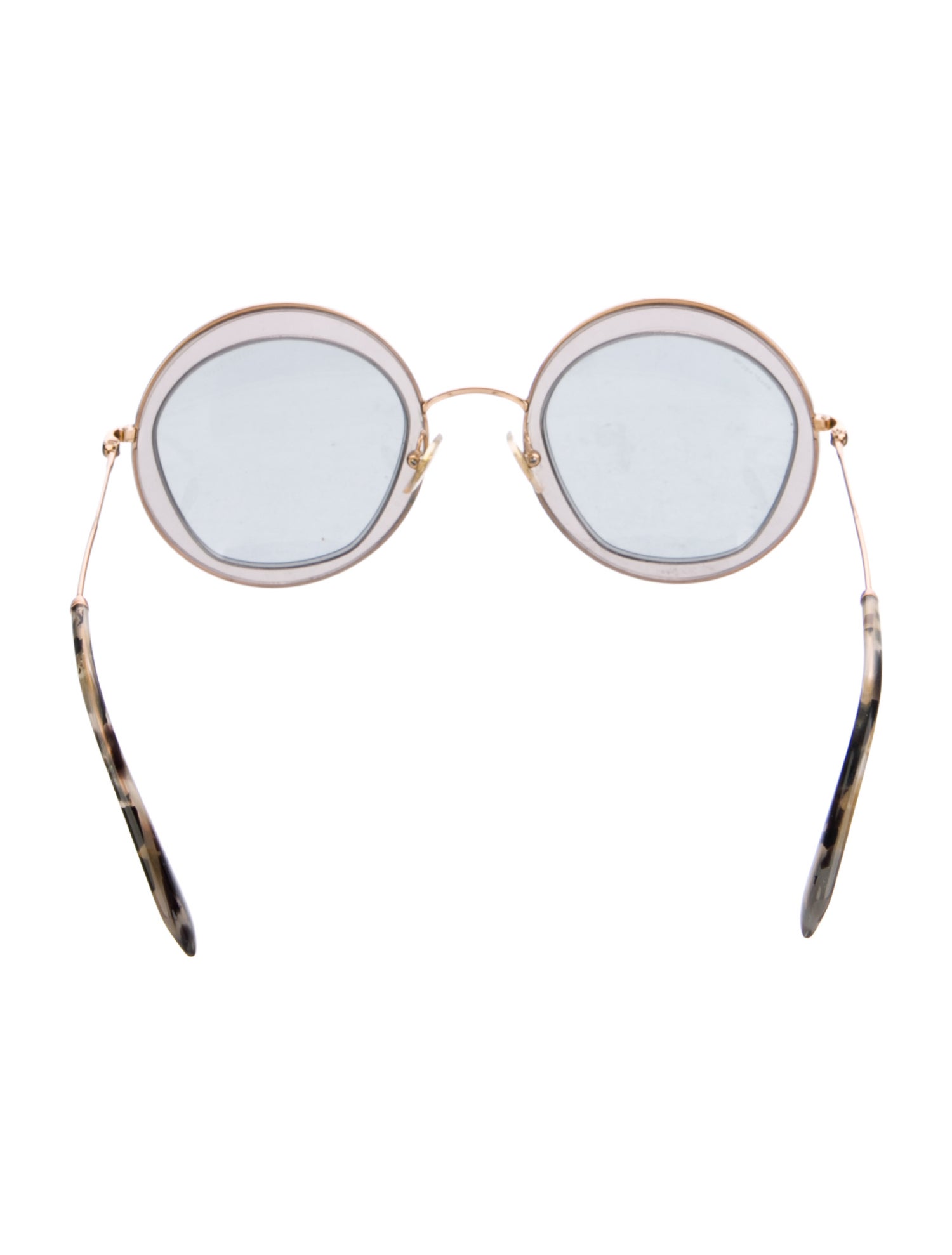 Miu Miu Round Gradient Sunglasses