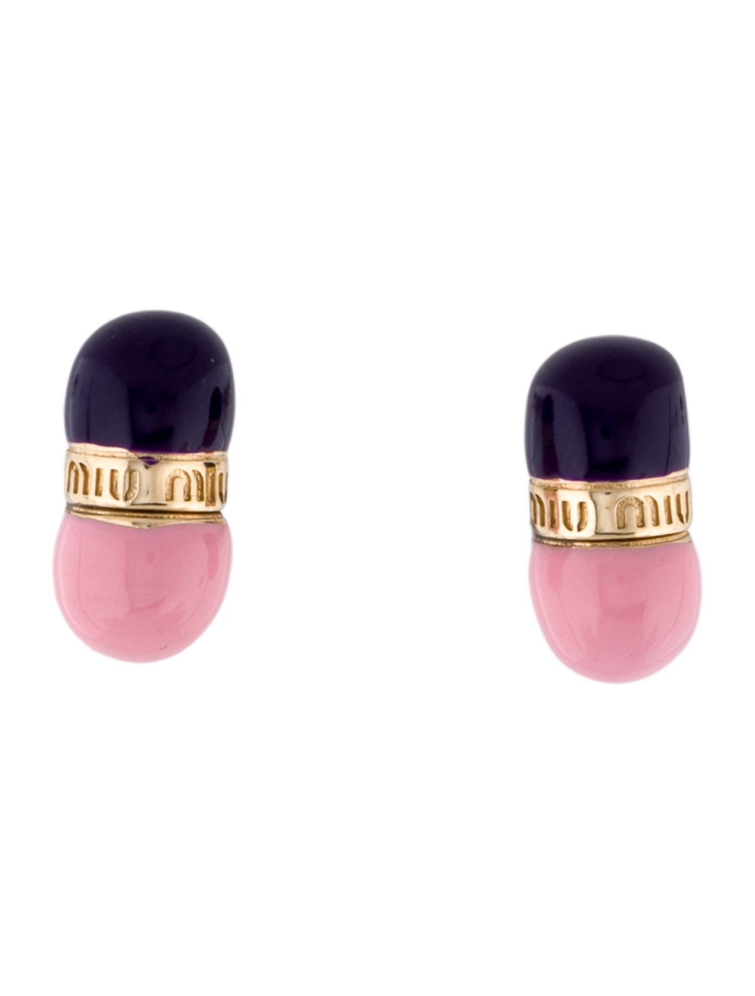 Miu Miu X Nathalie Djurberg & Hans Berg Resin Stud Earrings