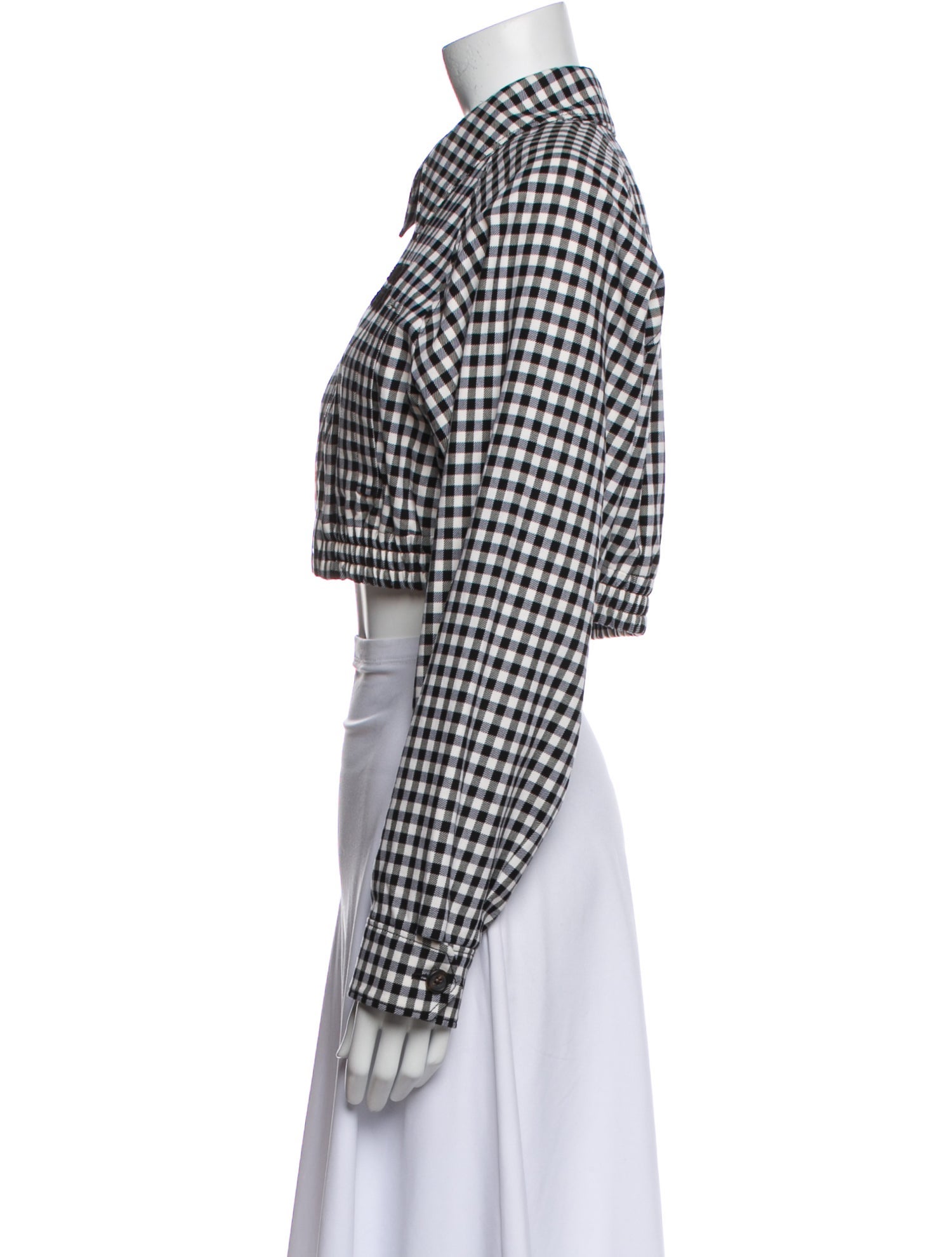 Miu Miu 2023 Plaid Print Bolero