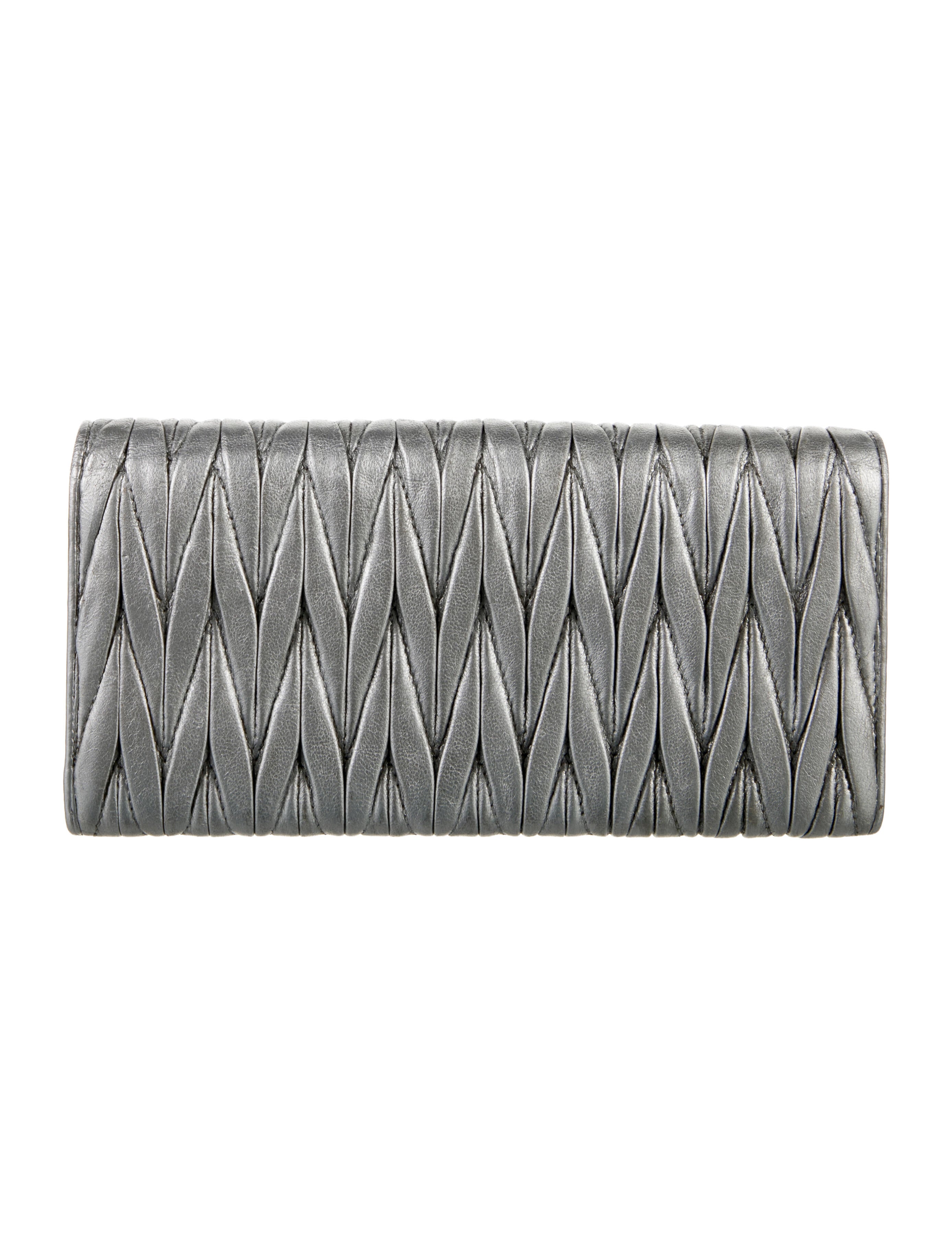 Miu Miu Leather Printed Continental Wallet