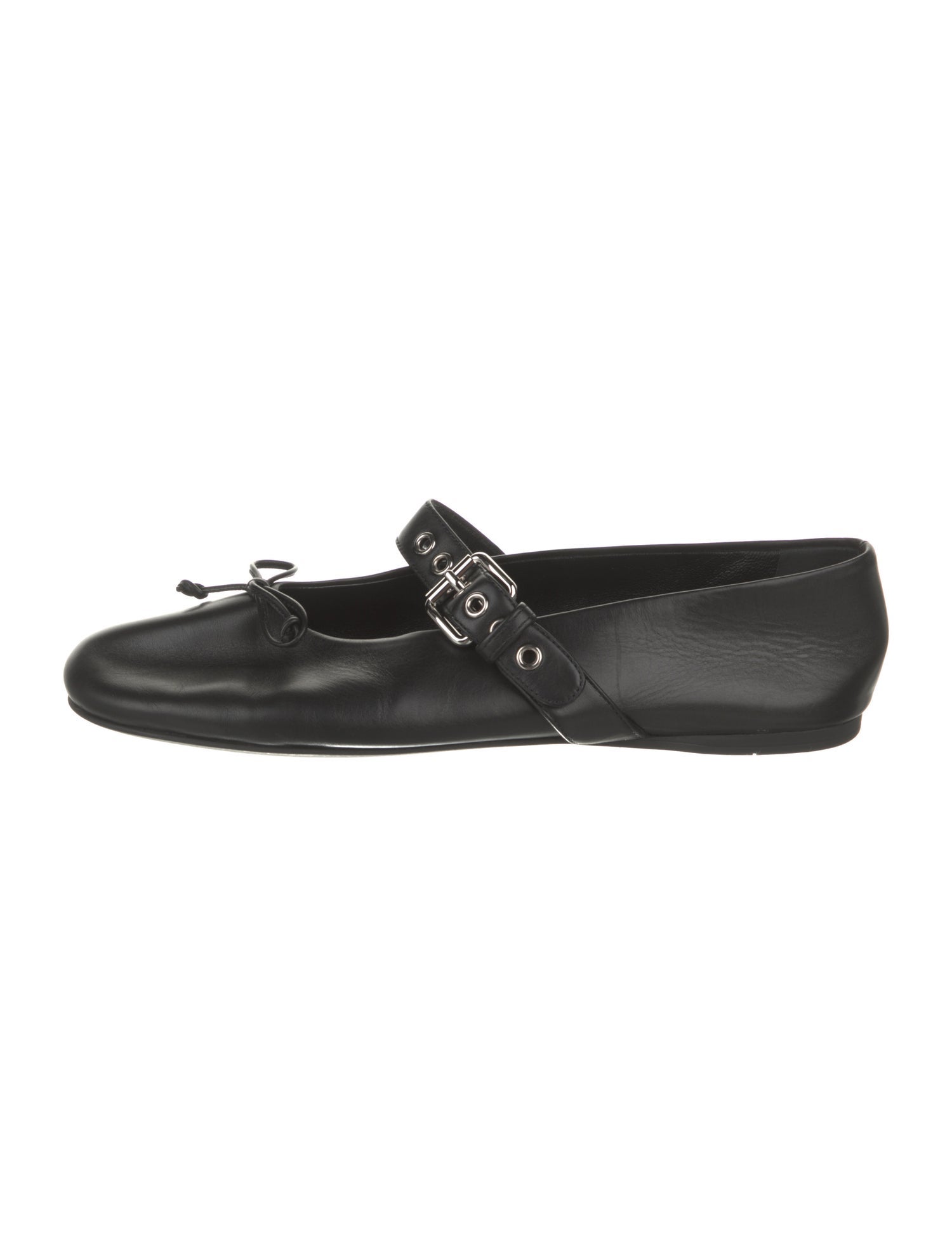 Miu Miu Leather Mary Jane Flats