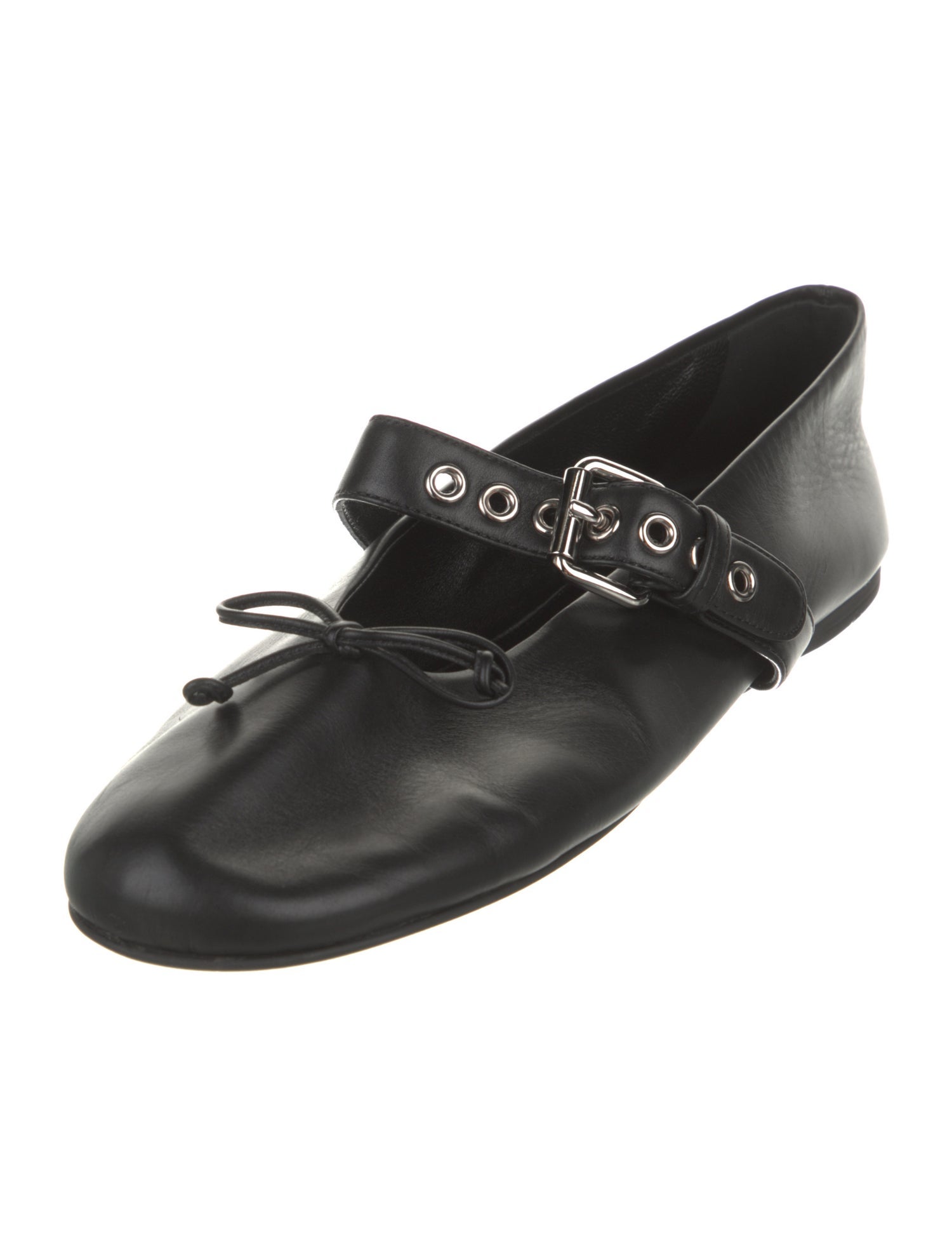 Miu Miu Leather Mary Jane Flats