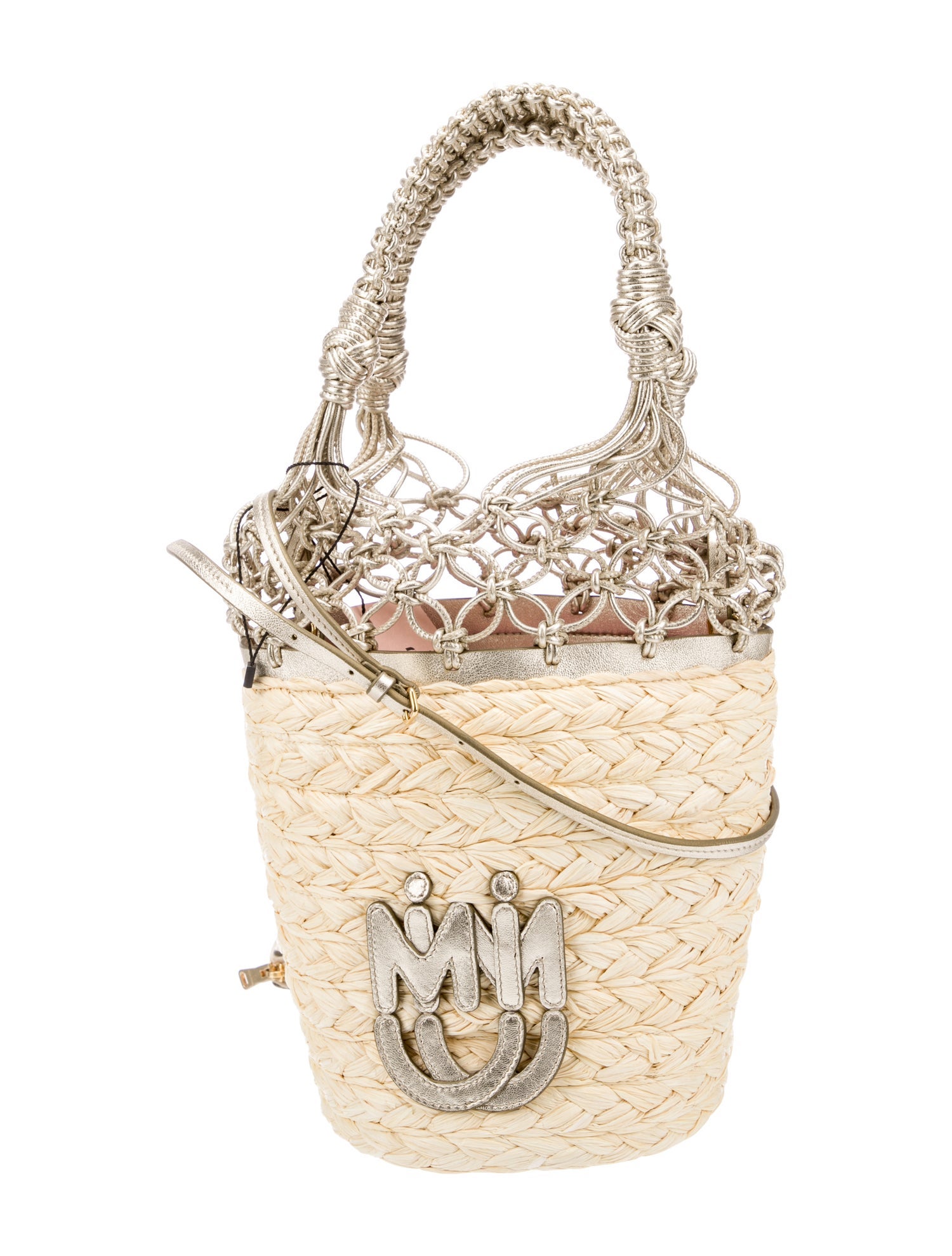 Miu Miu Straw Bucket Bag