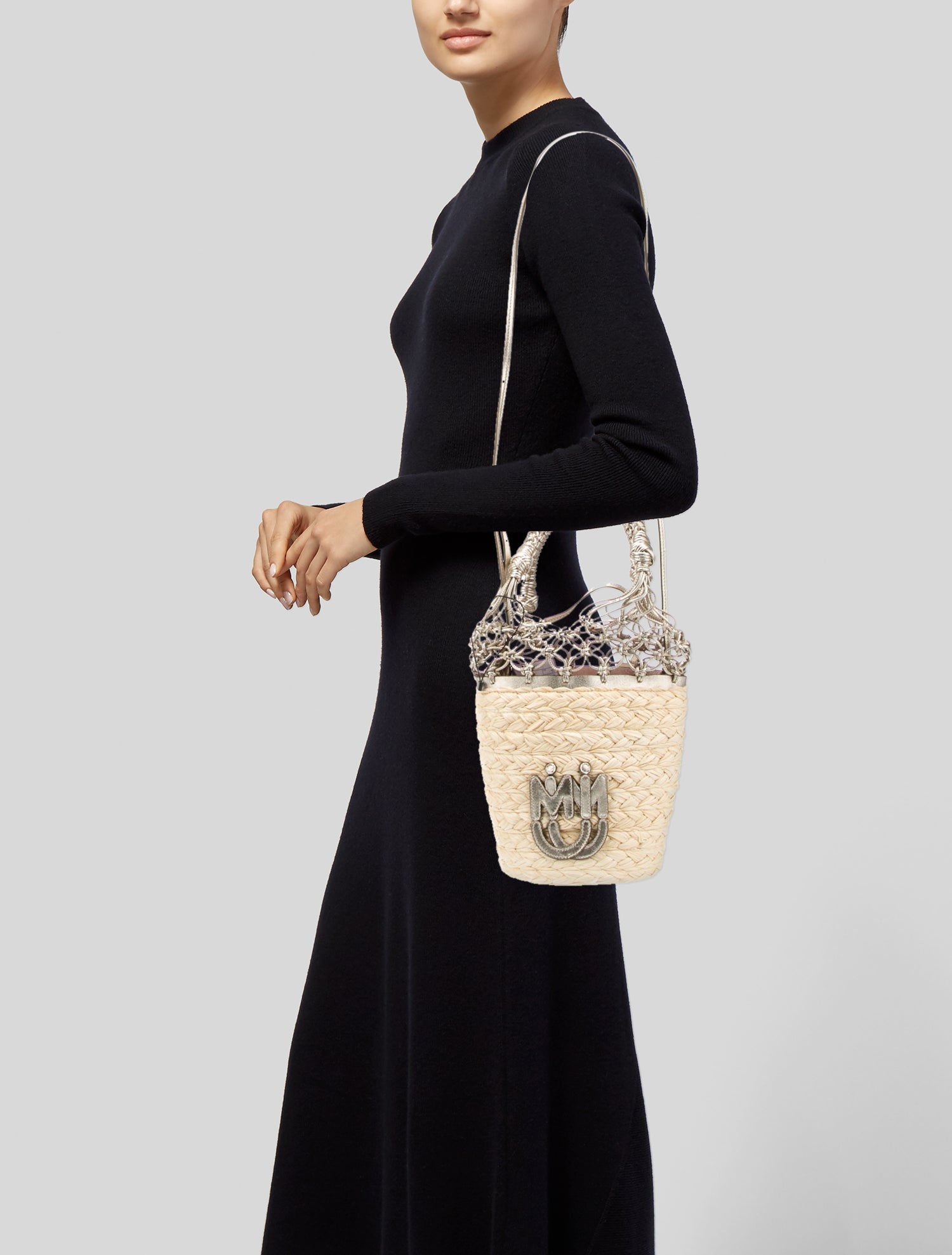 Miu Miu Straw Bucket Bag