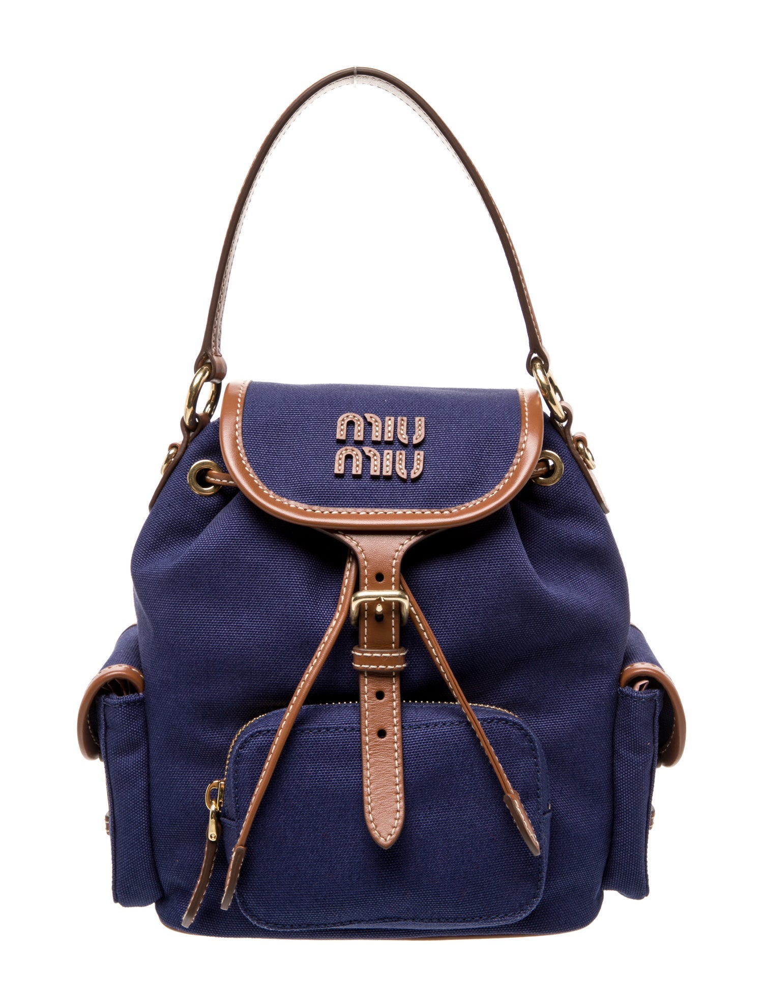 Miu Miu Canvas Top Handle Bag w/ Tags