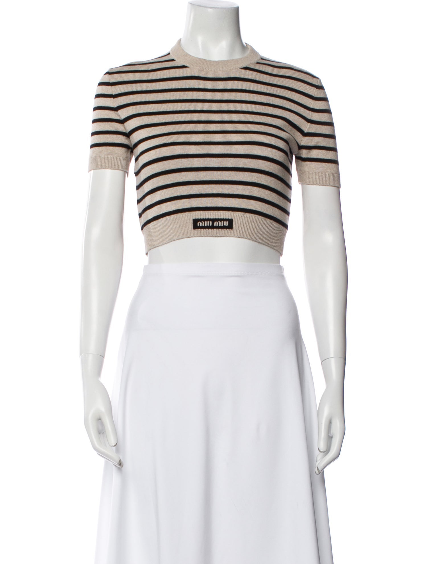 Miu Miu 2023 Striped Crop Top