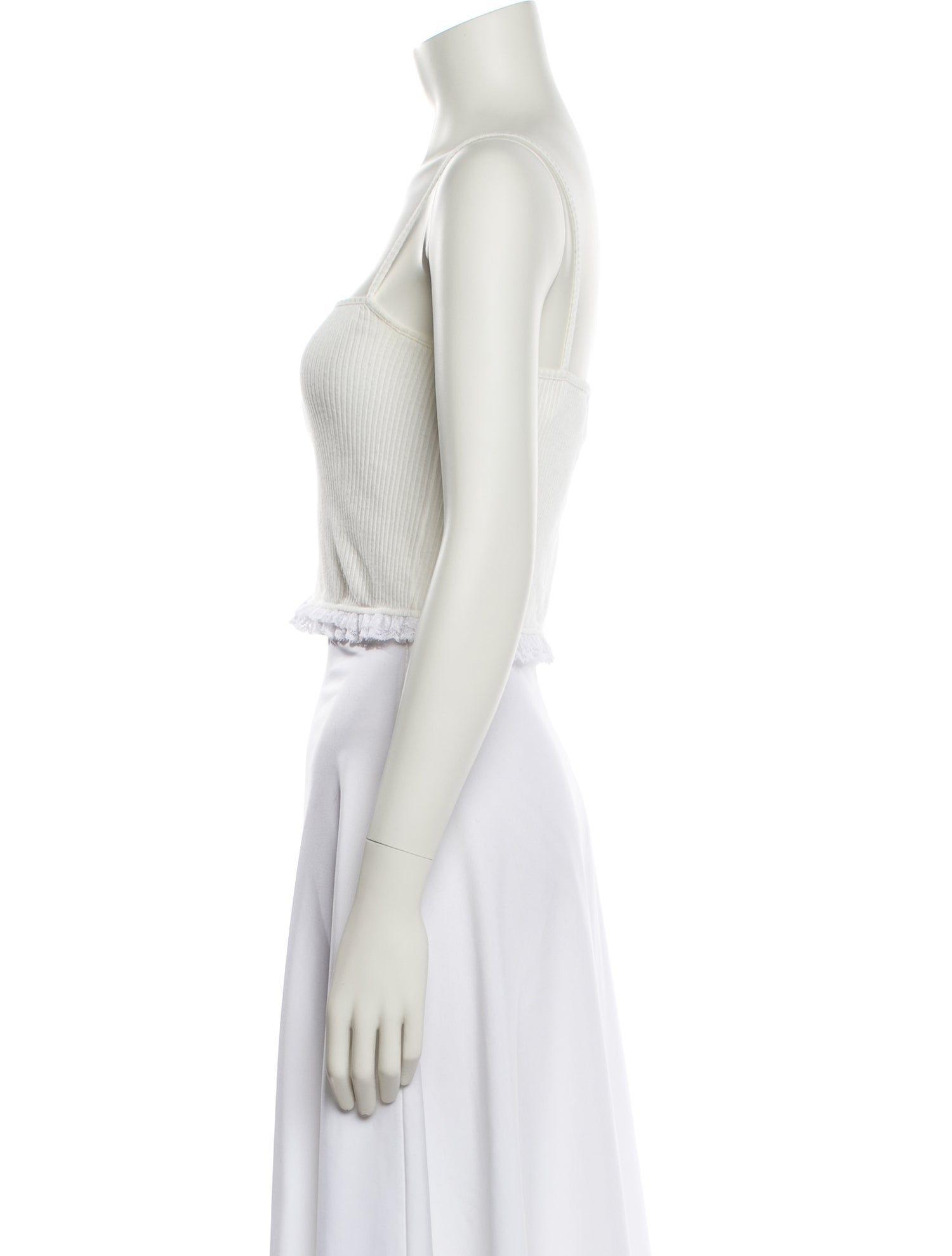 Miu Miu 2020 Square Neckline Crop Top