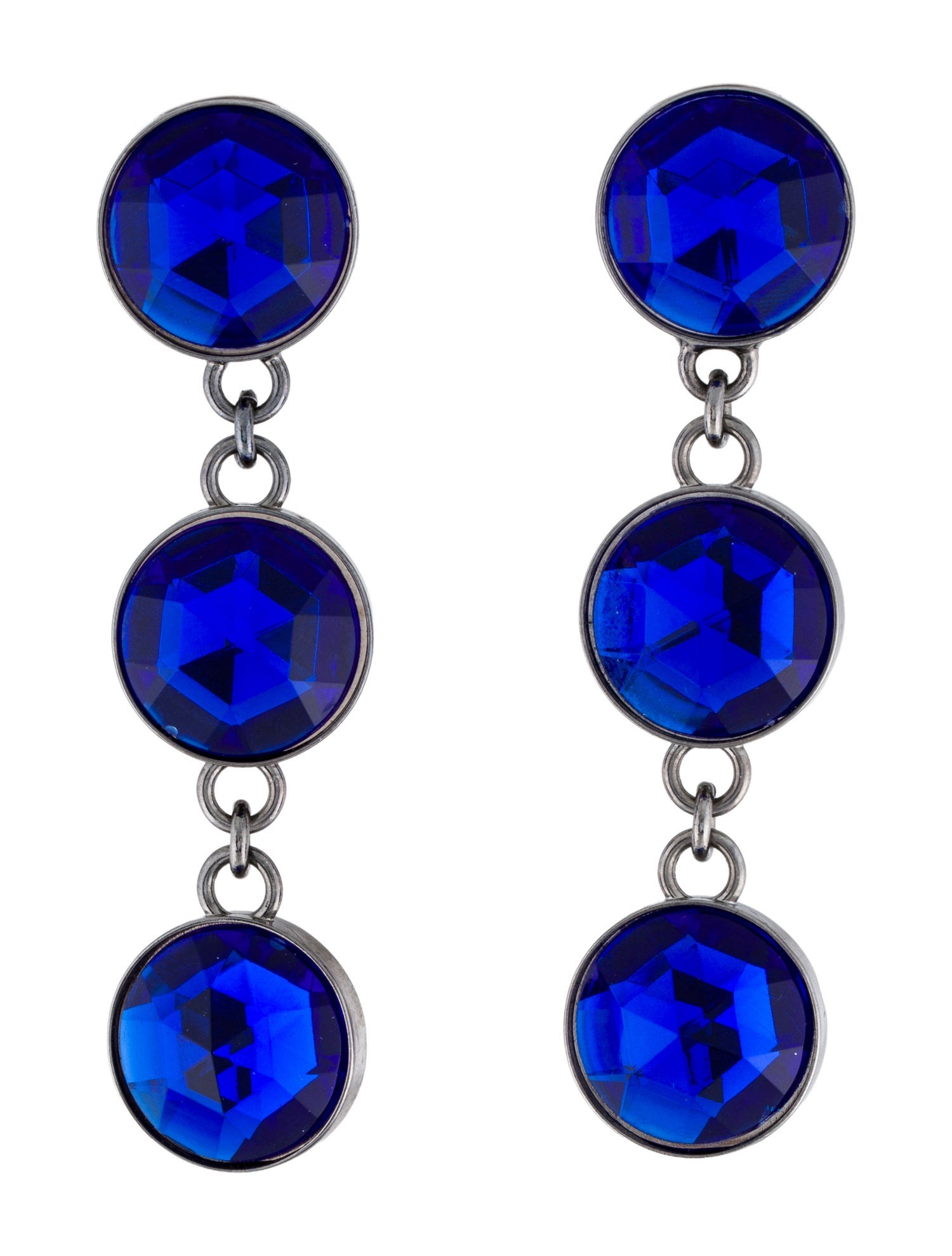 Miu Miu Crystal Drop Clip-On Earrings