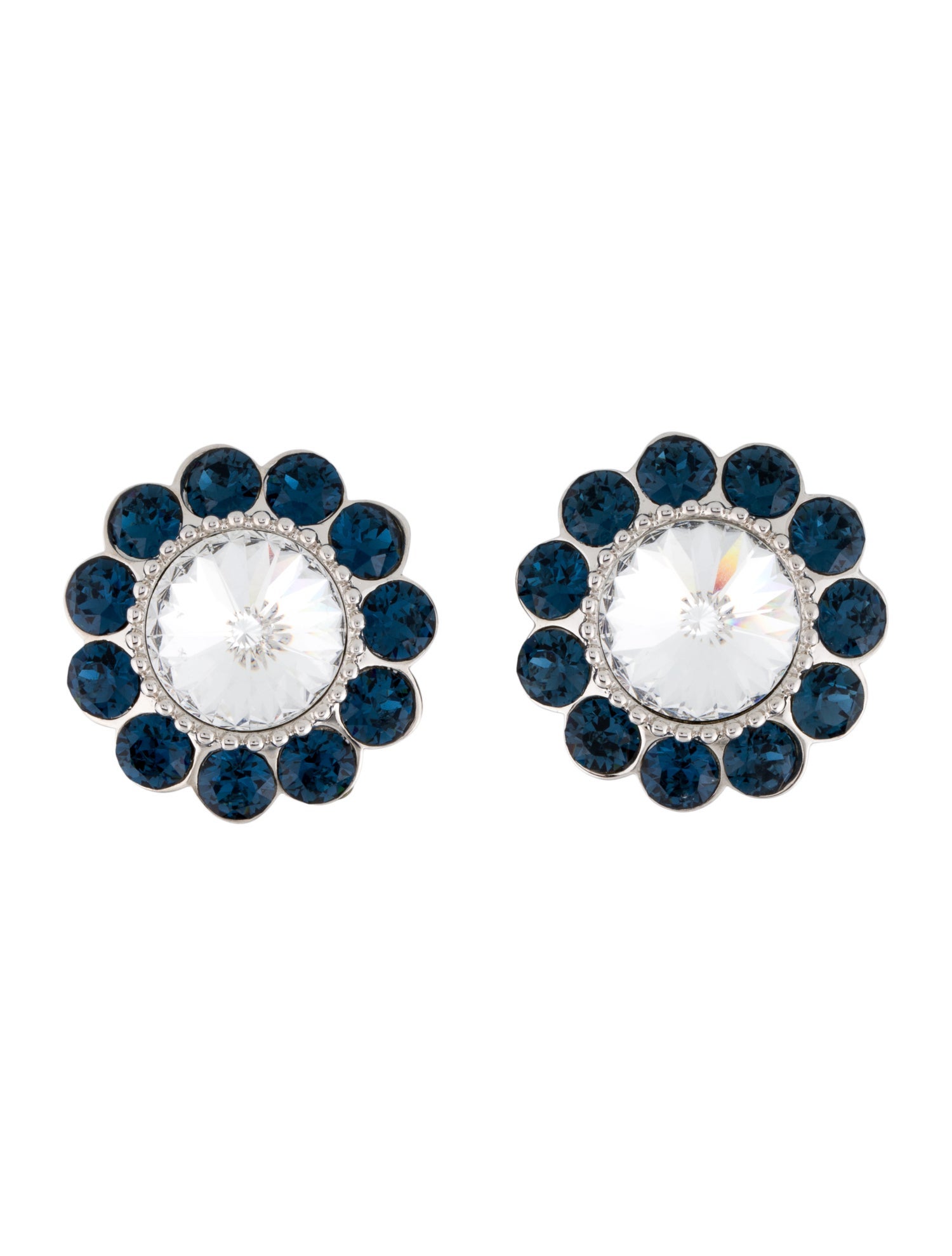 Miu Miu Crystal Clip-On Earrings