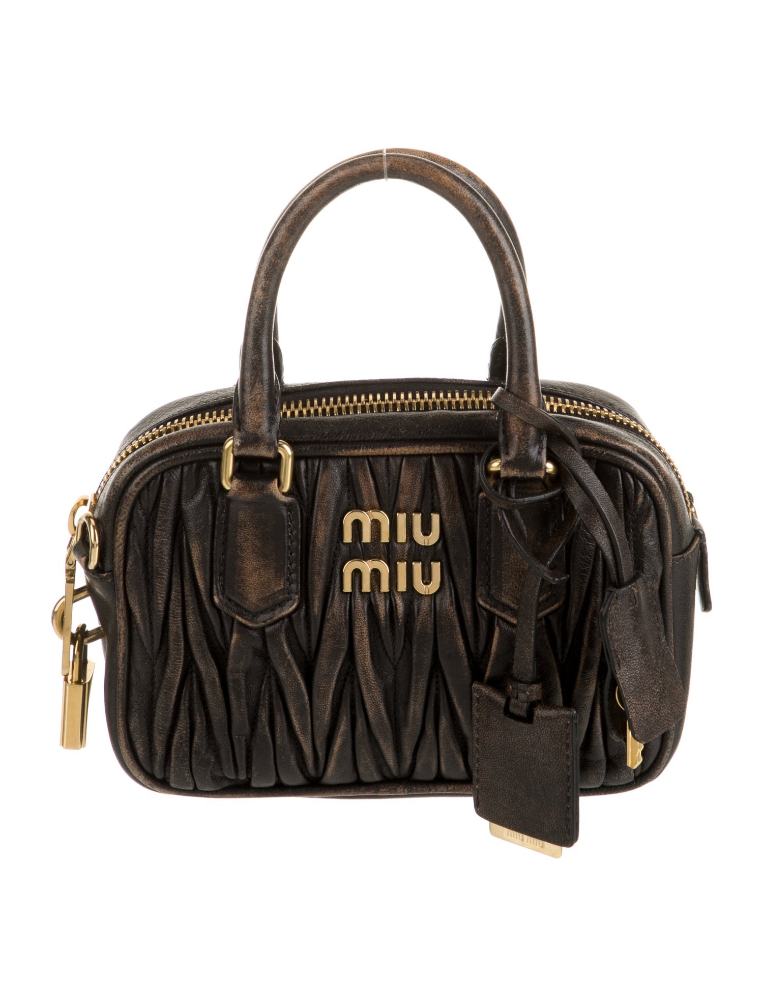 Miu Miu Lambswool Top Handle Bag