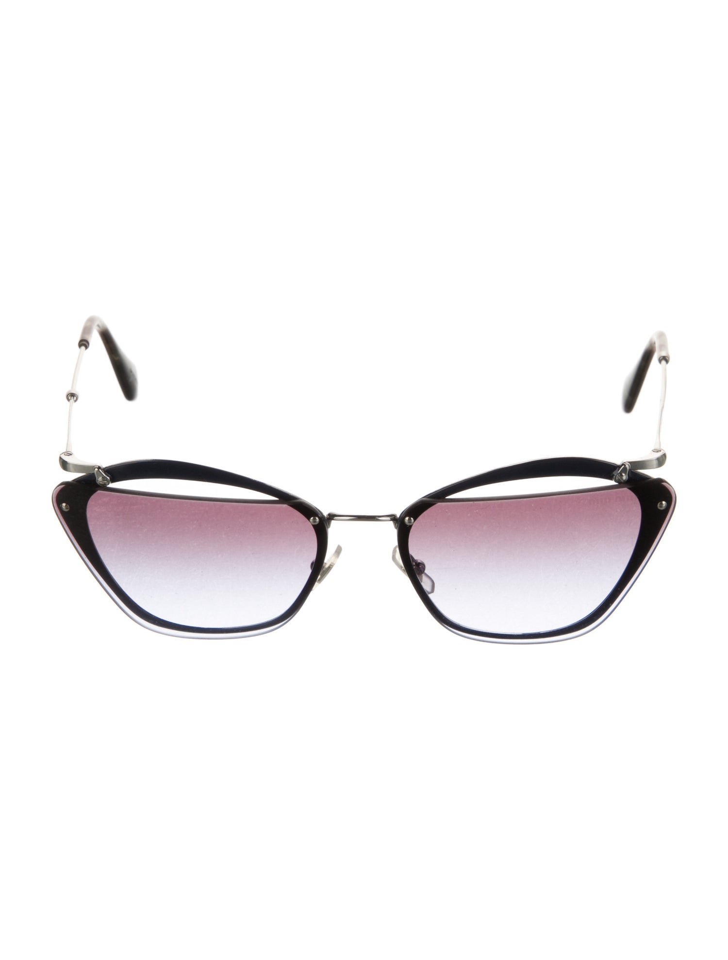 Miu Miu Round Gradient Sunglasses