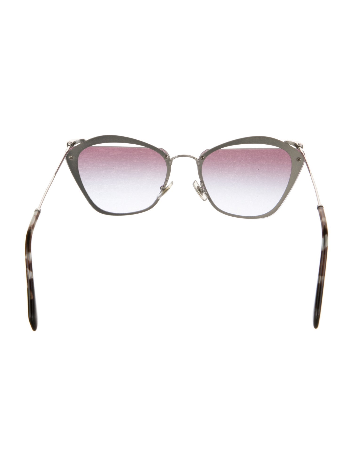 Miu Miu Round Gradient Sunglasses