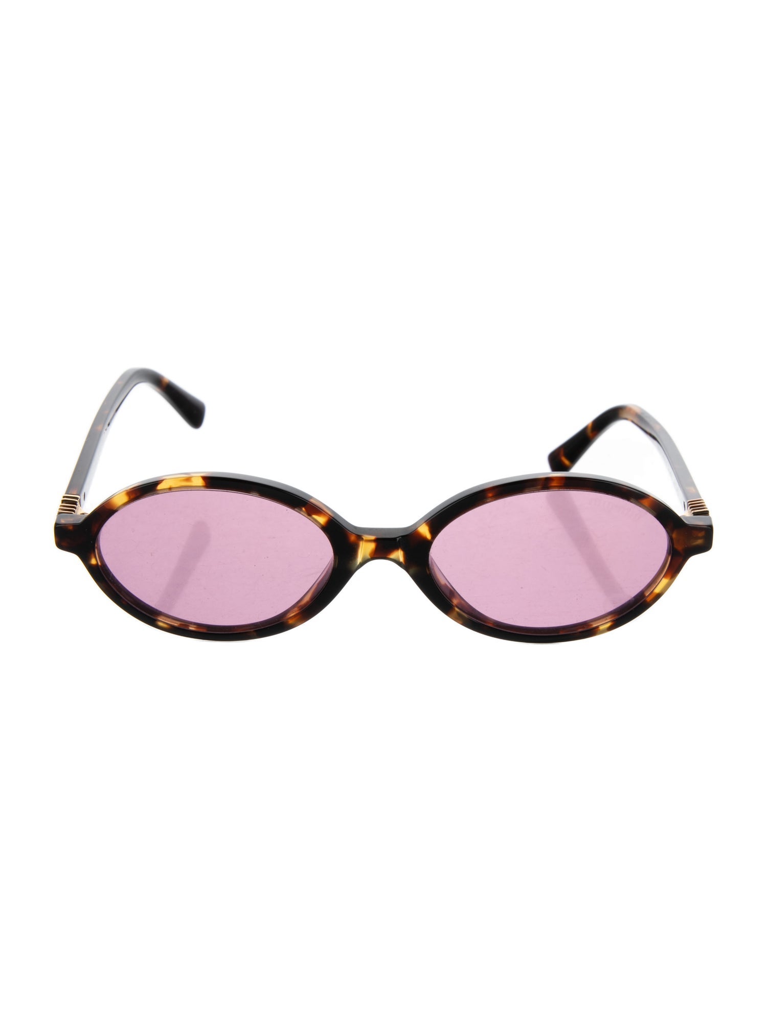 Miu Miu Round Gradient Sunglasses