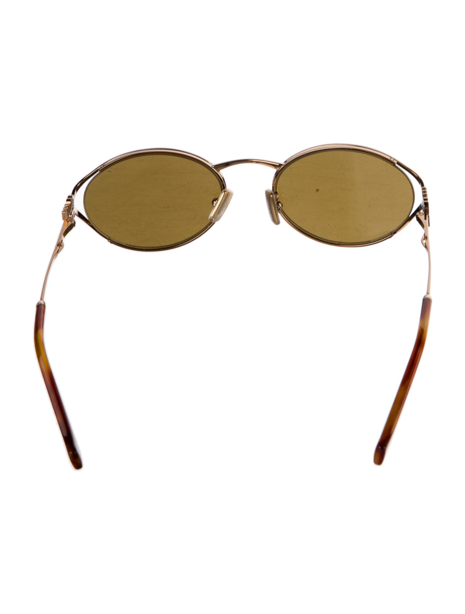Miu Miu Round Mirrored Sunglasses