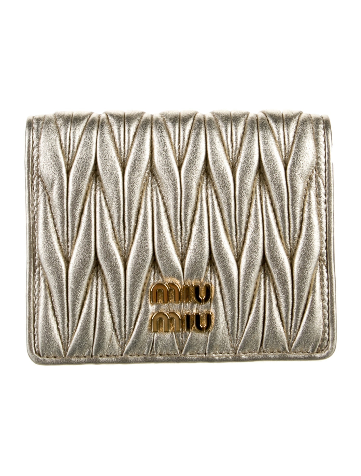 Miu Miu Leather Compact Wallet