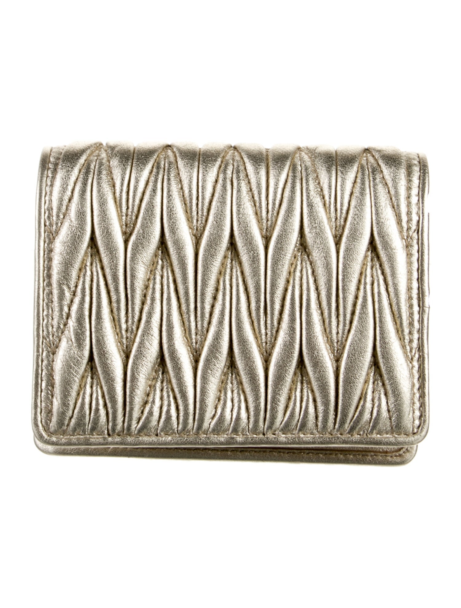 Miu Miu Leather Compact Wallet