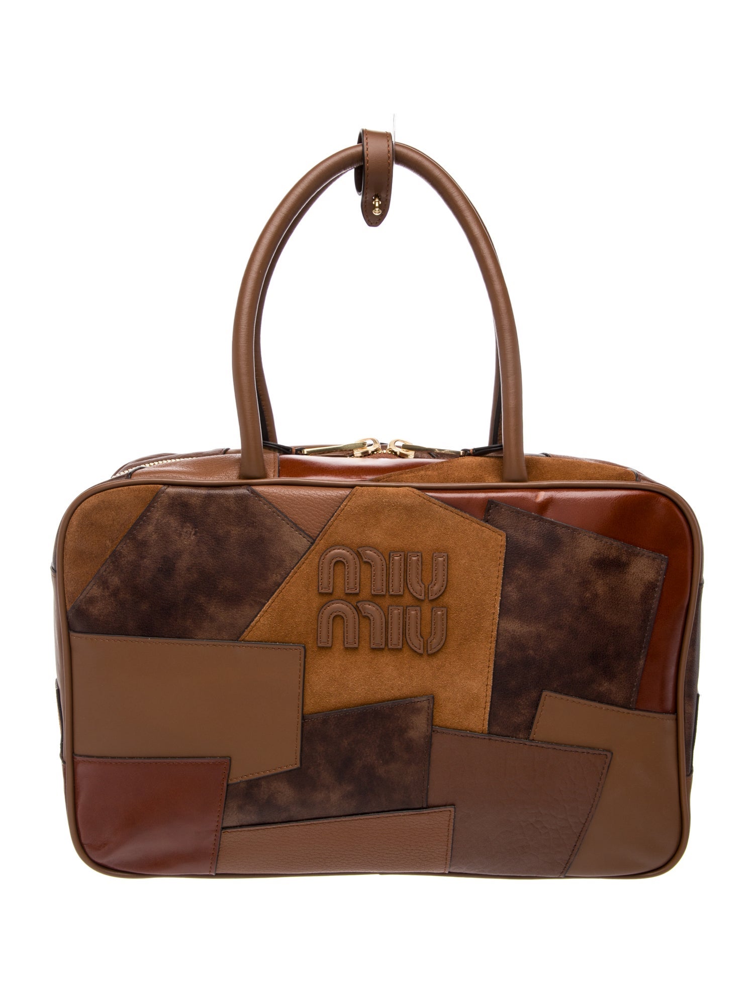 Miu Miu Suede Pear Sixty Crossbody Bag - Yellow Crossbody Bags