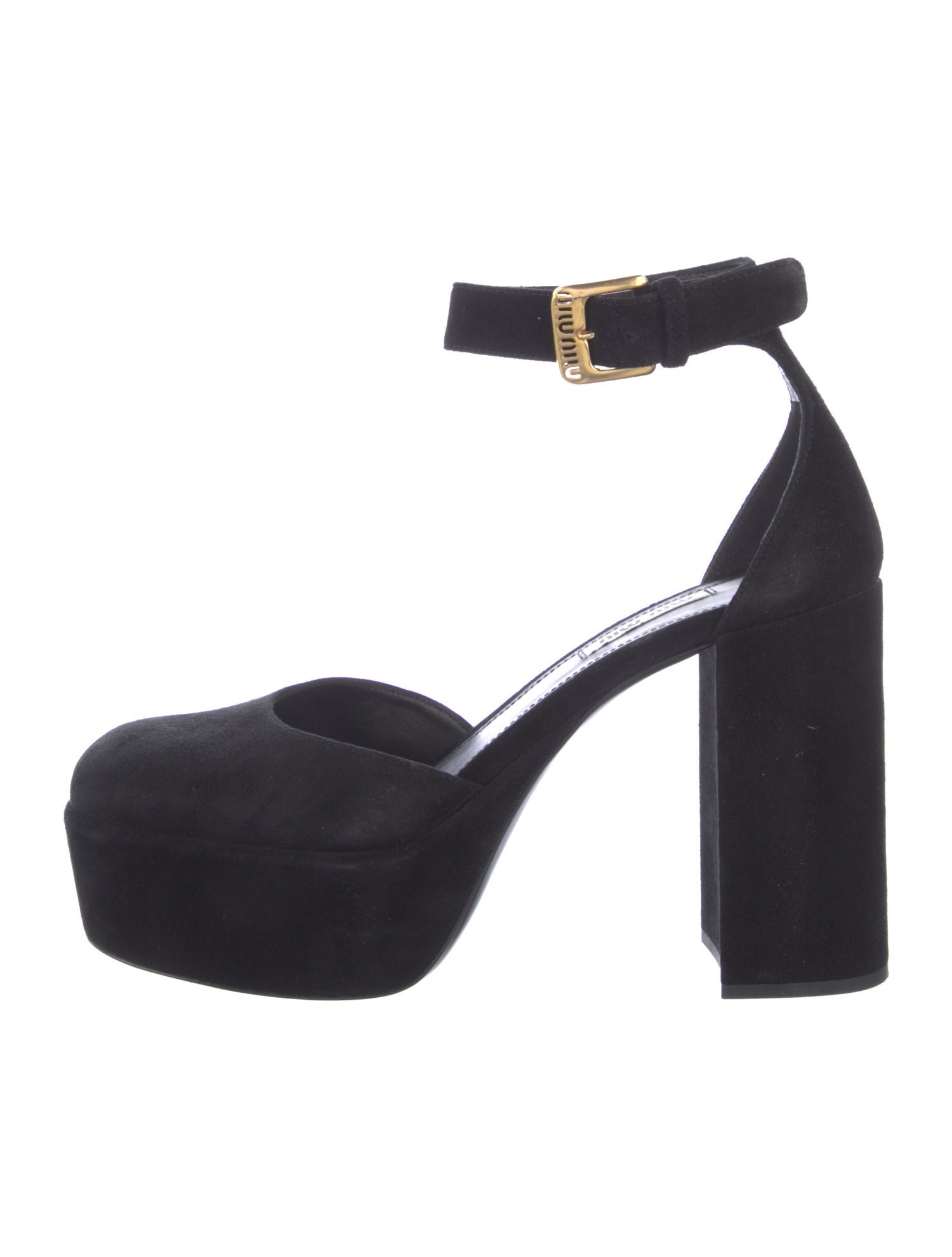 Miu Miu Suede D'Orsay Pumps