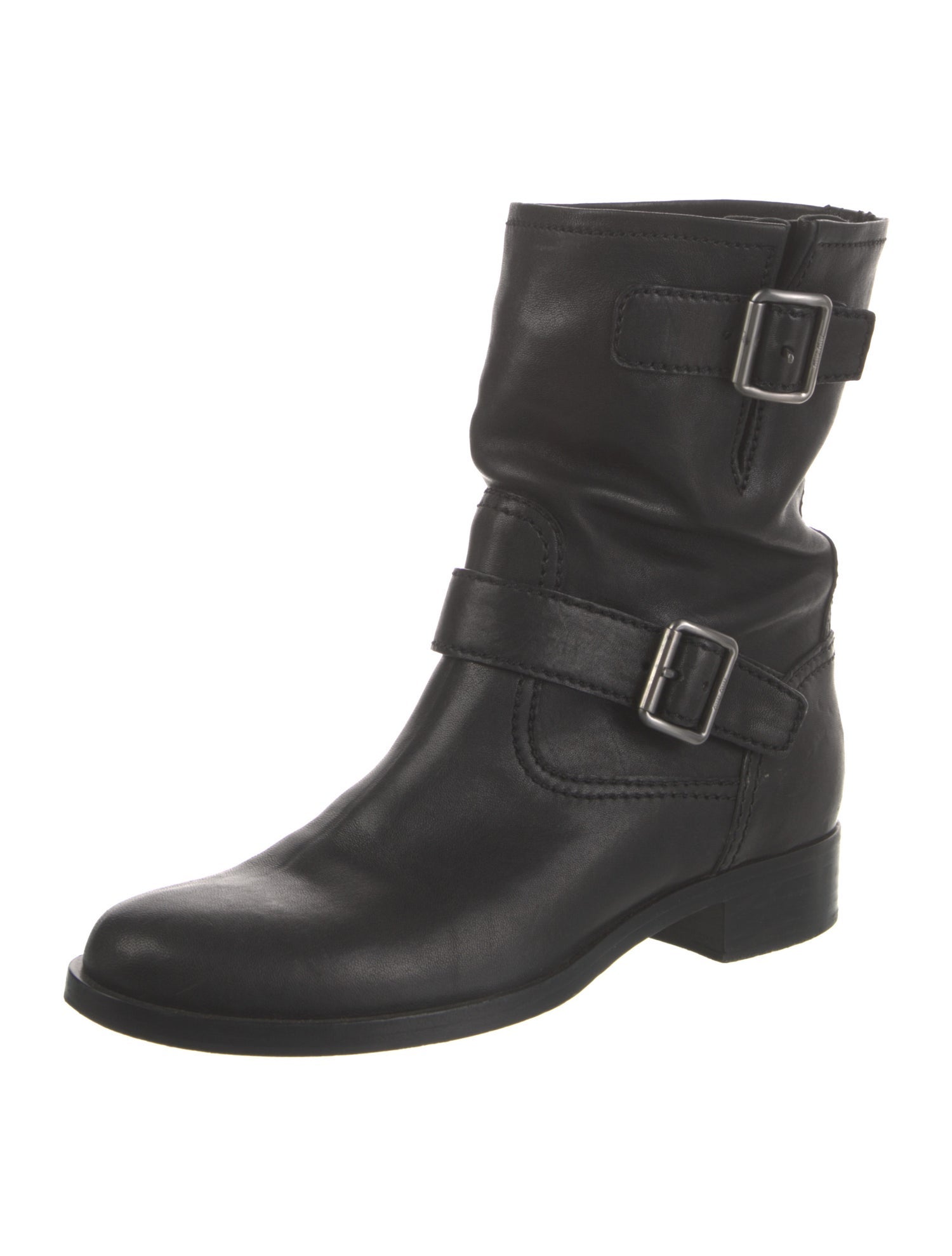 Miu Miu Leather Moto Boots