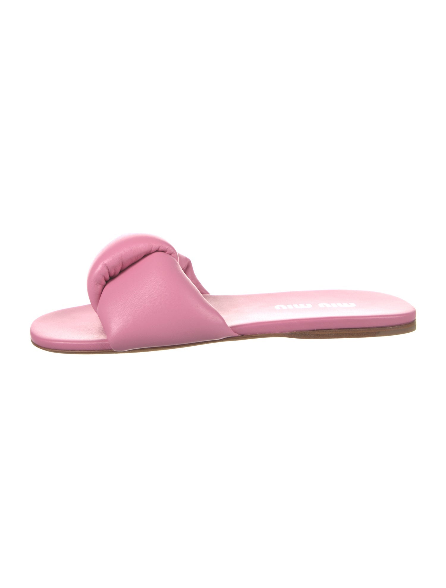 Miu Miu Leather Slides