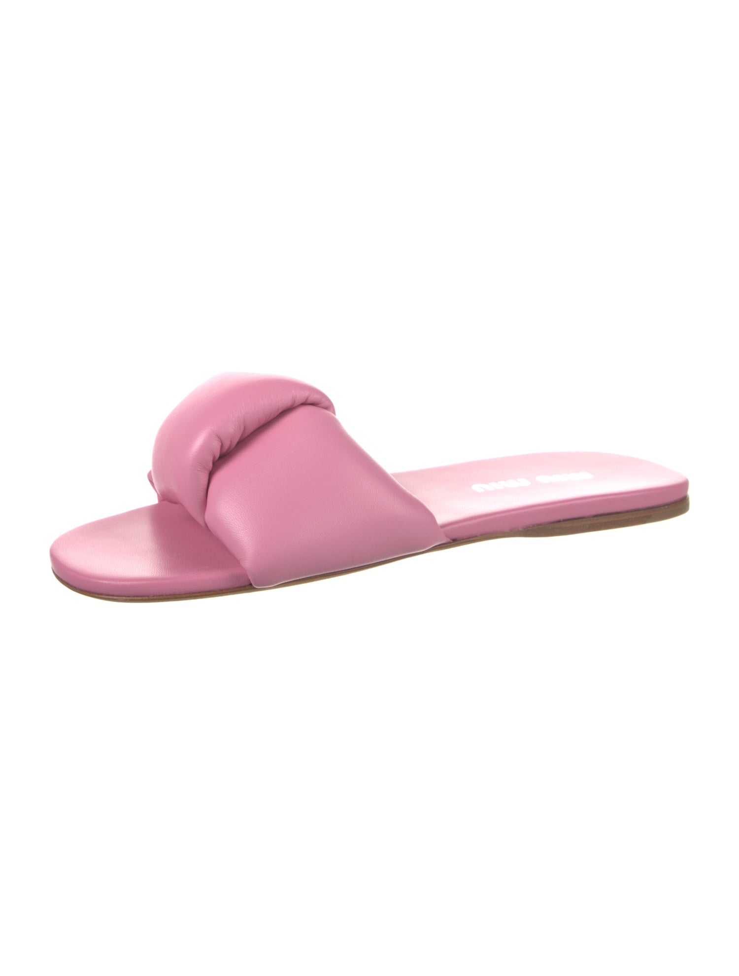 Miu Miu Leather Slides