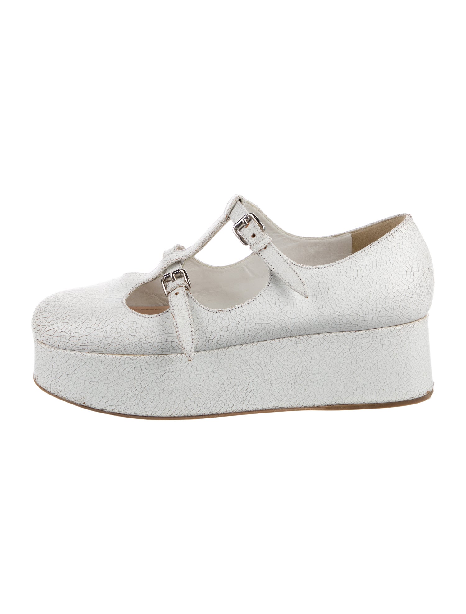 Miu Miu Leather T-Strap Pumps