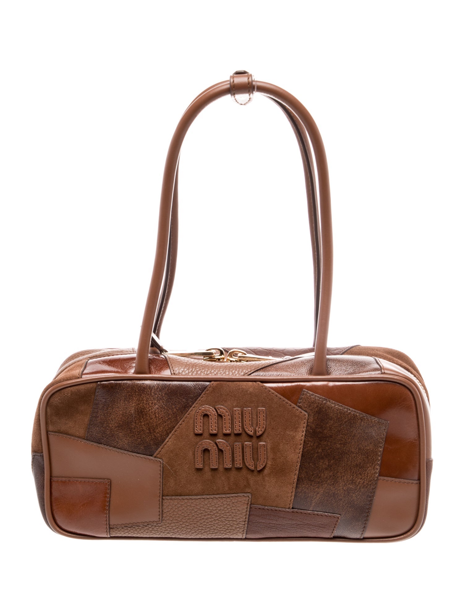 Miu Miu Leather Patchwork Beau