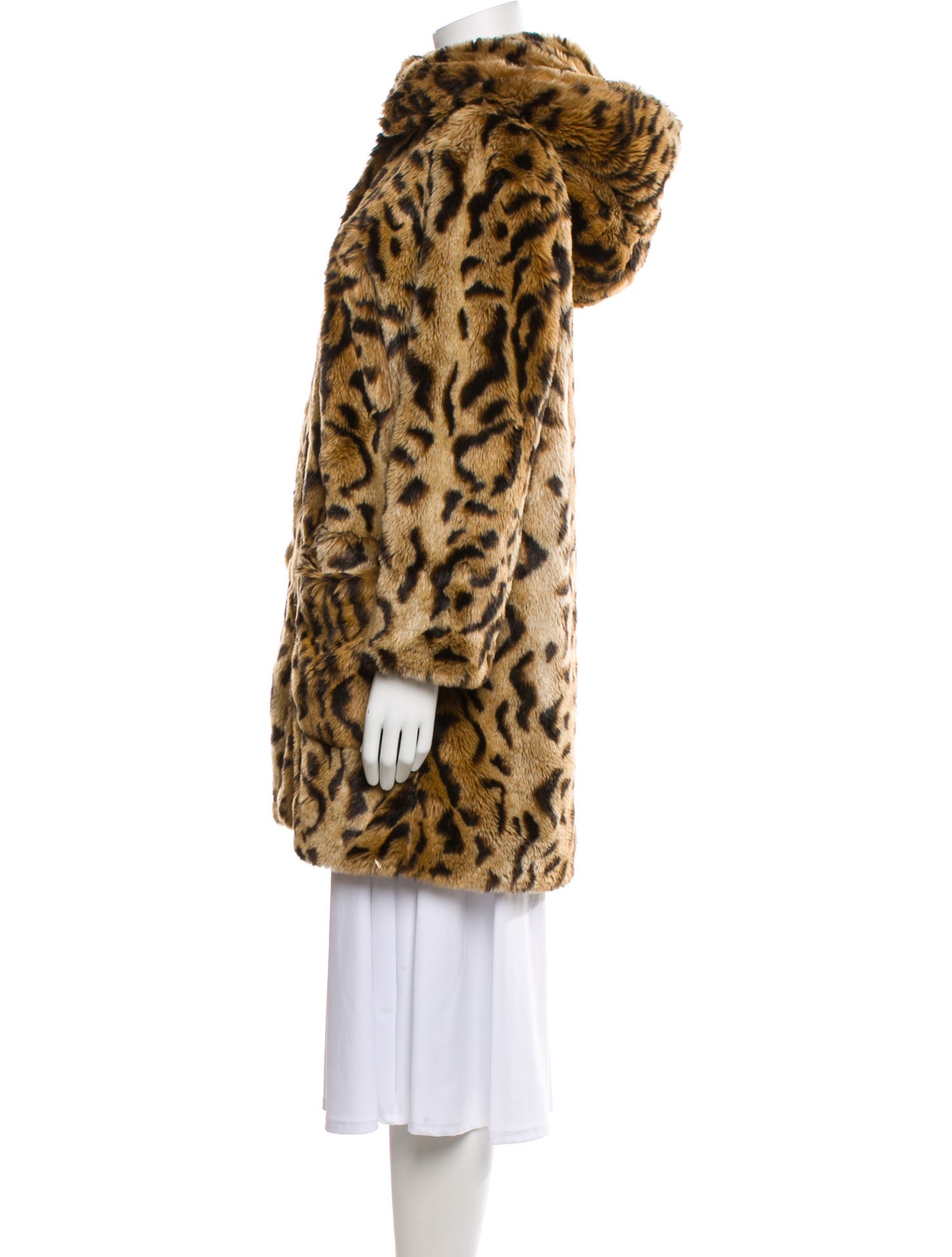 Miu Miu 2014 Animal Print Faux Fur Coat