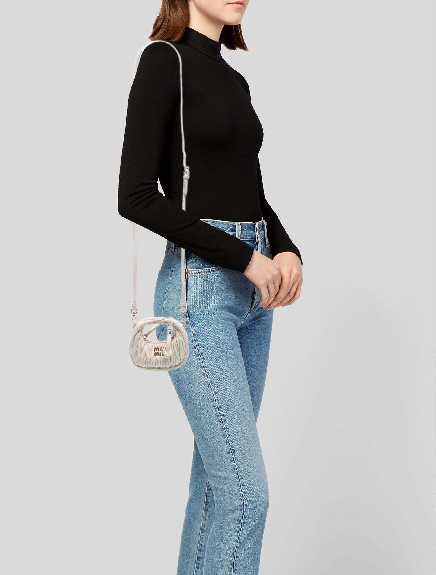 Miu Miu Leather Wander Matelassé Micro