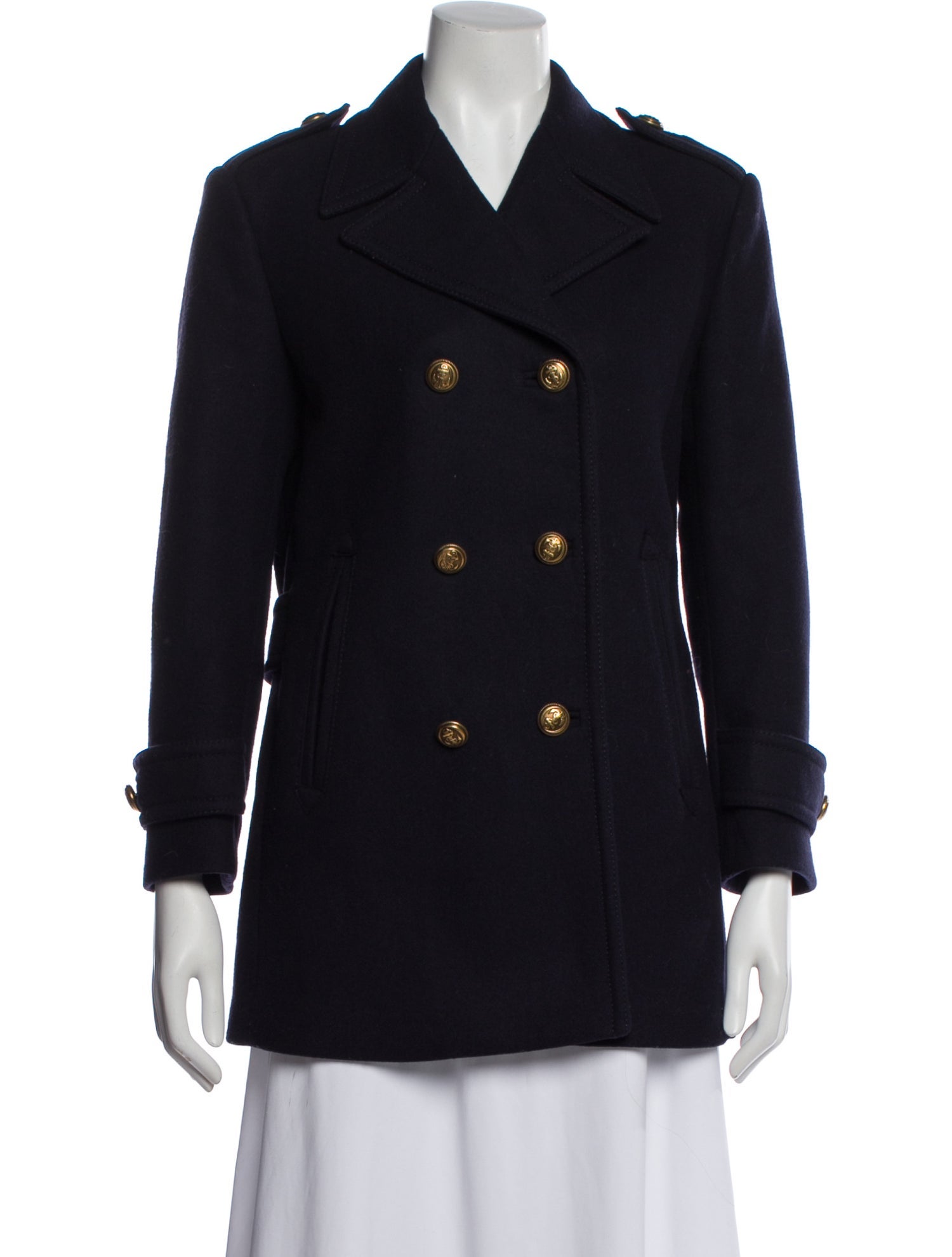 Miu Miu 2021 Virgin Wool Peacoat