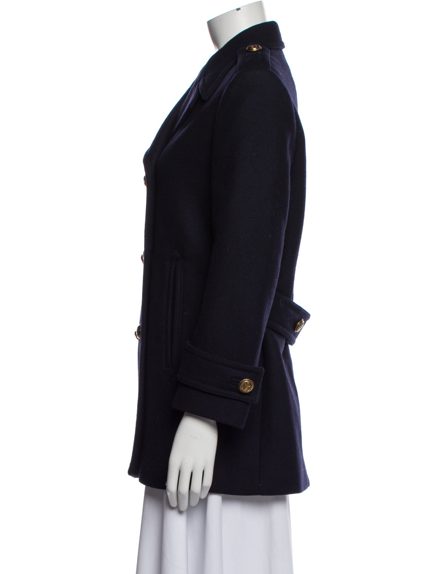 Miu Miu 2021 Virgin Wool Peacoat