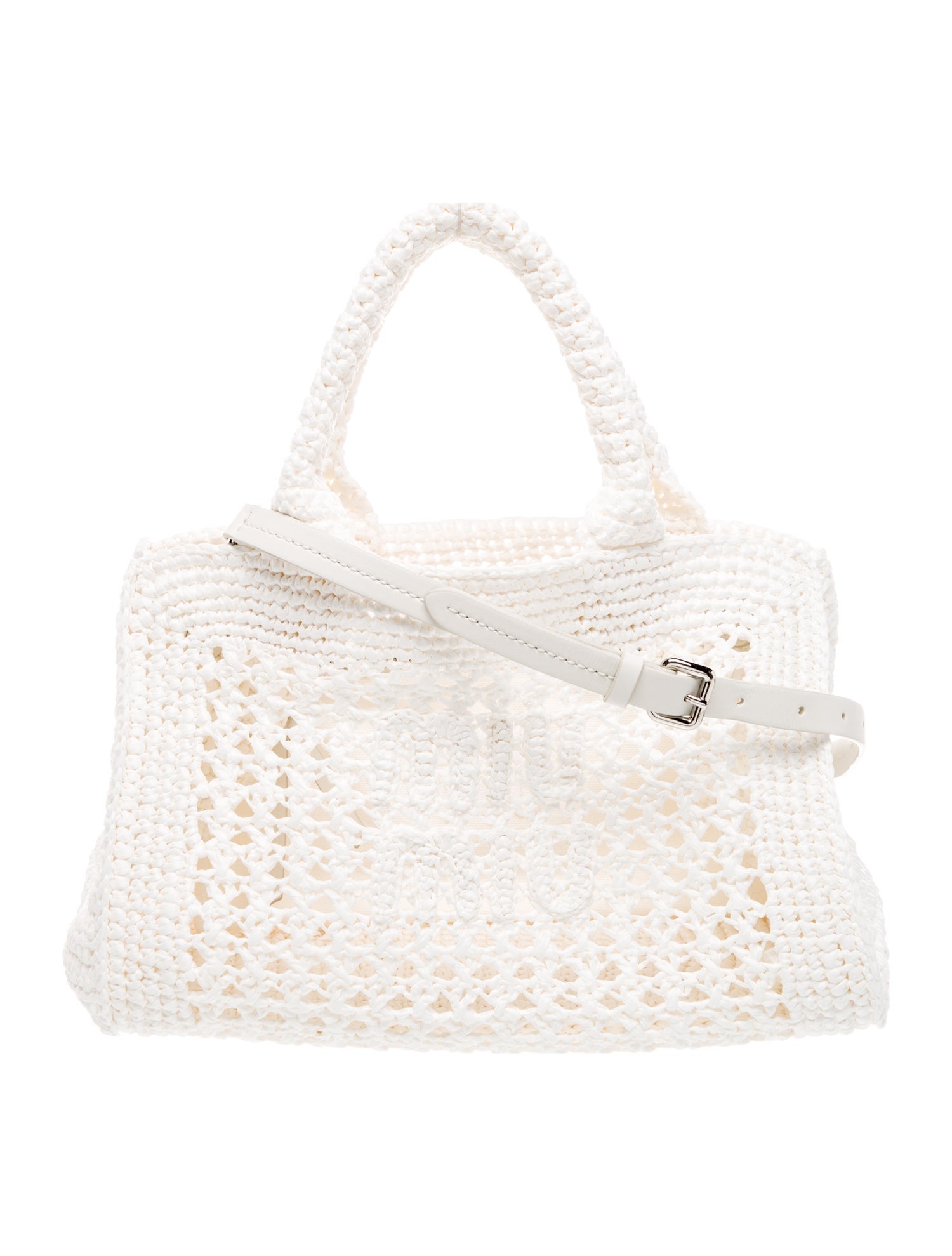 Miu Miu Raffia Crochet