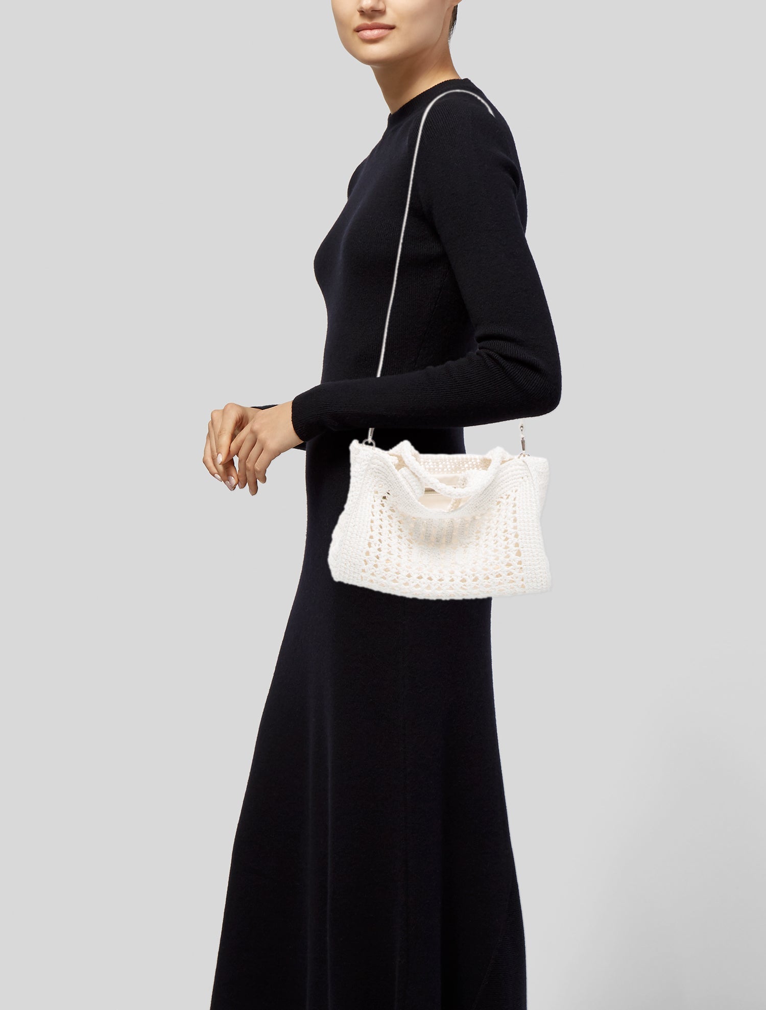 Miu Miu Raffia Crochet