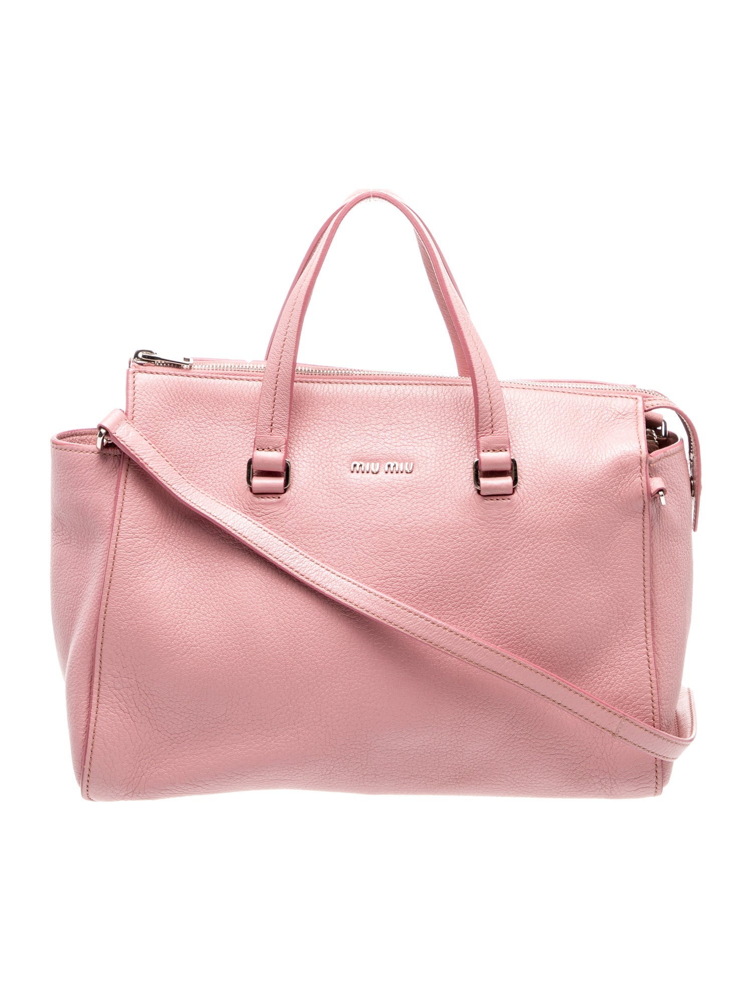Miu Miu Leather Top Handle Bag