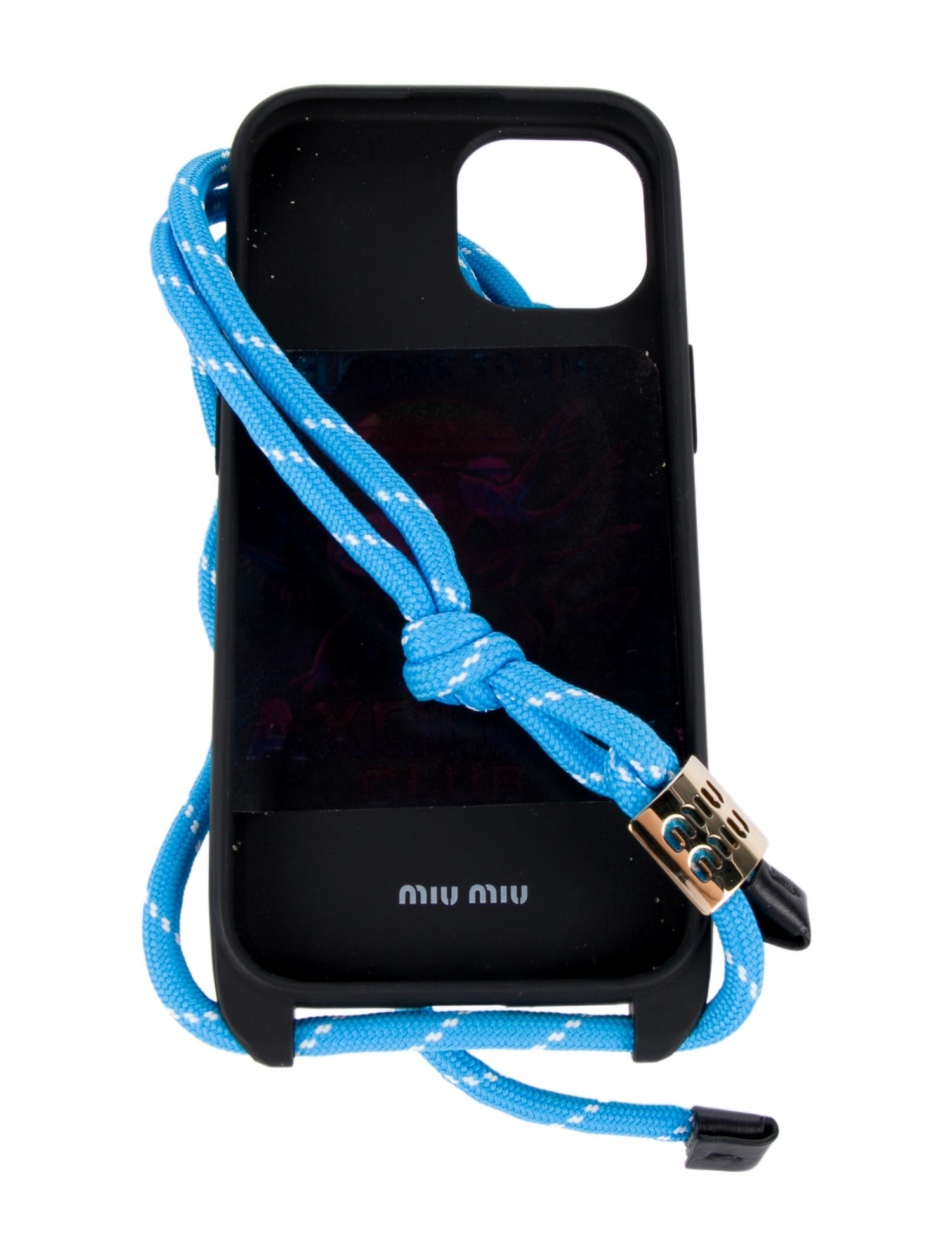 Miu Miu rubber logo phone case