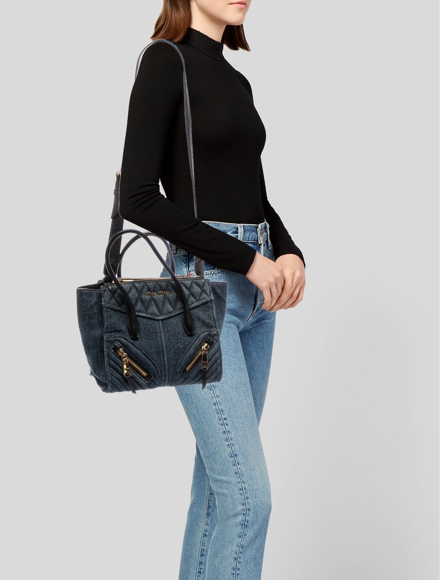 Miu Miu Denim Denim Biker