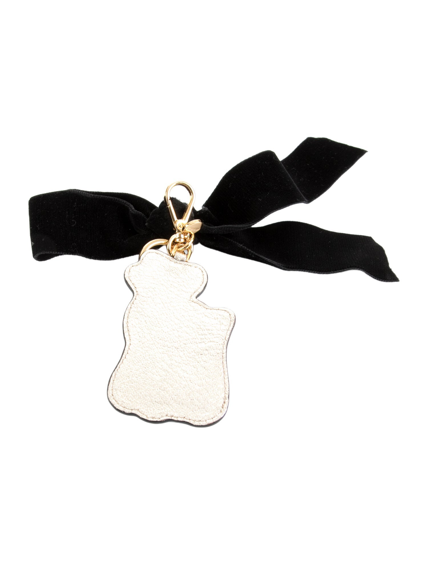 Miu Miu Pattern Print Leather Keychain