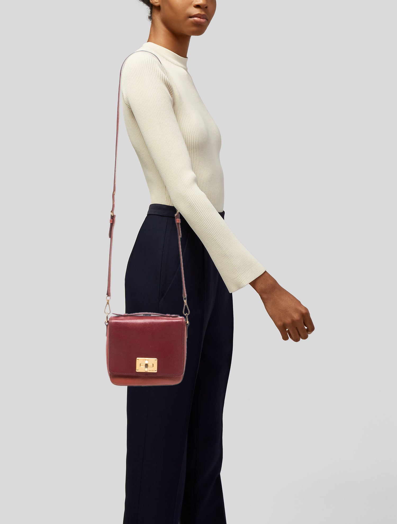 Miu Miu Goat Leather Crossbody Bag