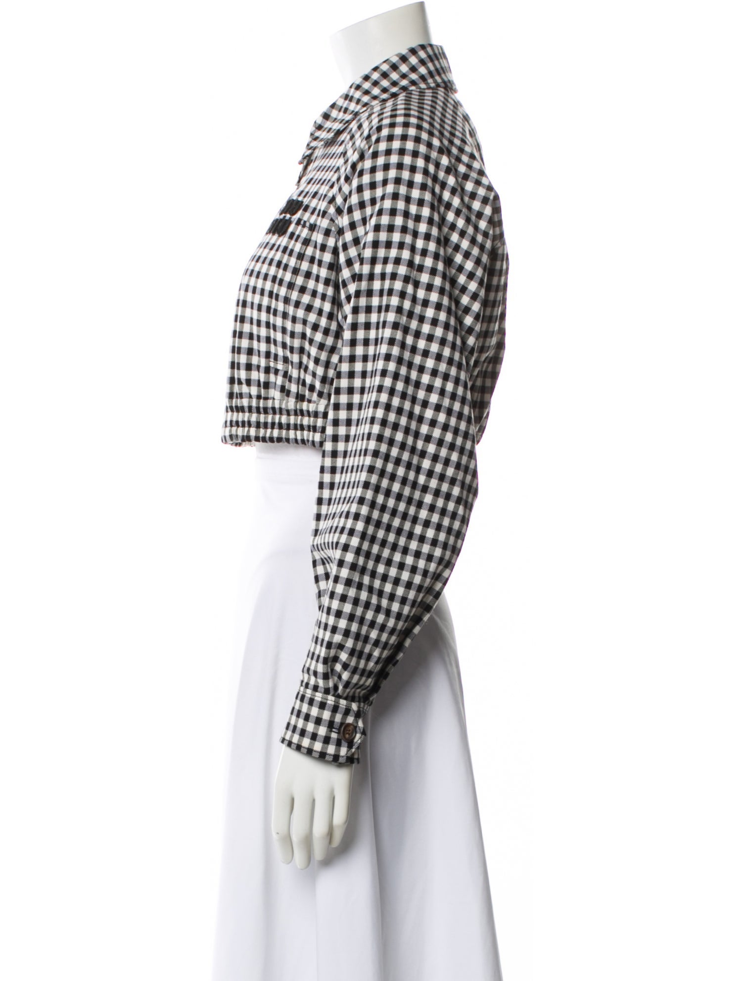 Miu Miu 2023 Plaid Print Bomber Jacket