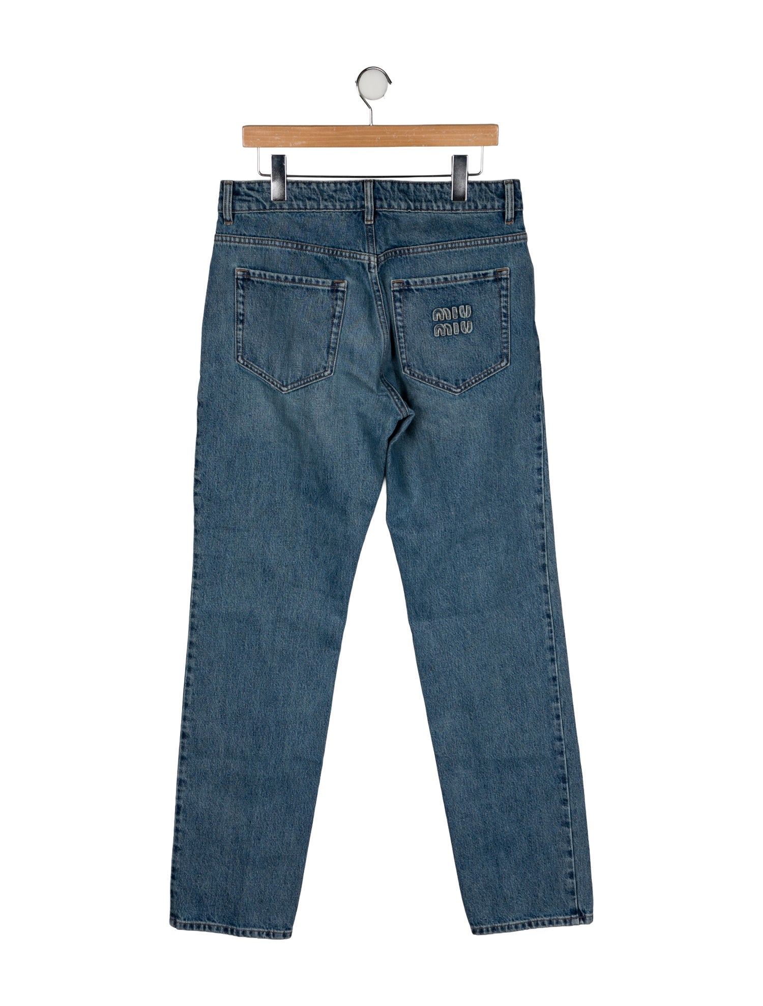Miu Miu 2025 Straight-Leg Jeans w/ Tags