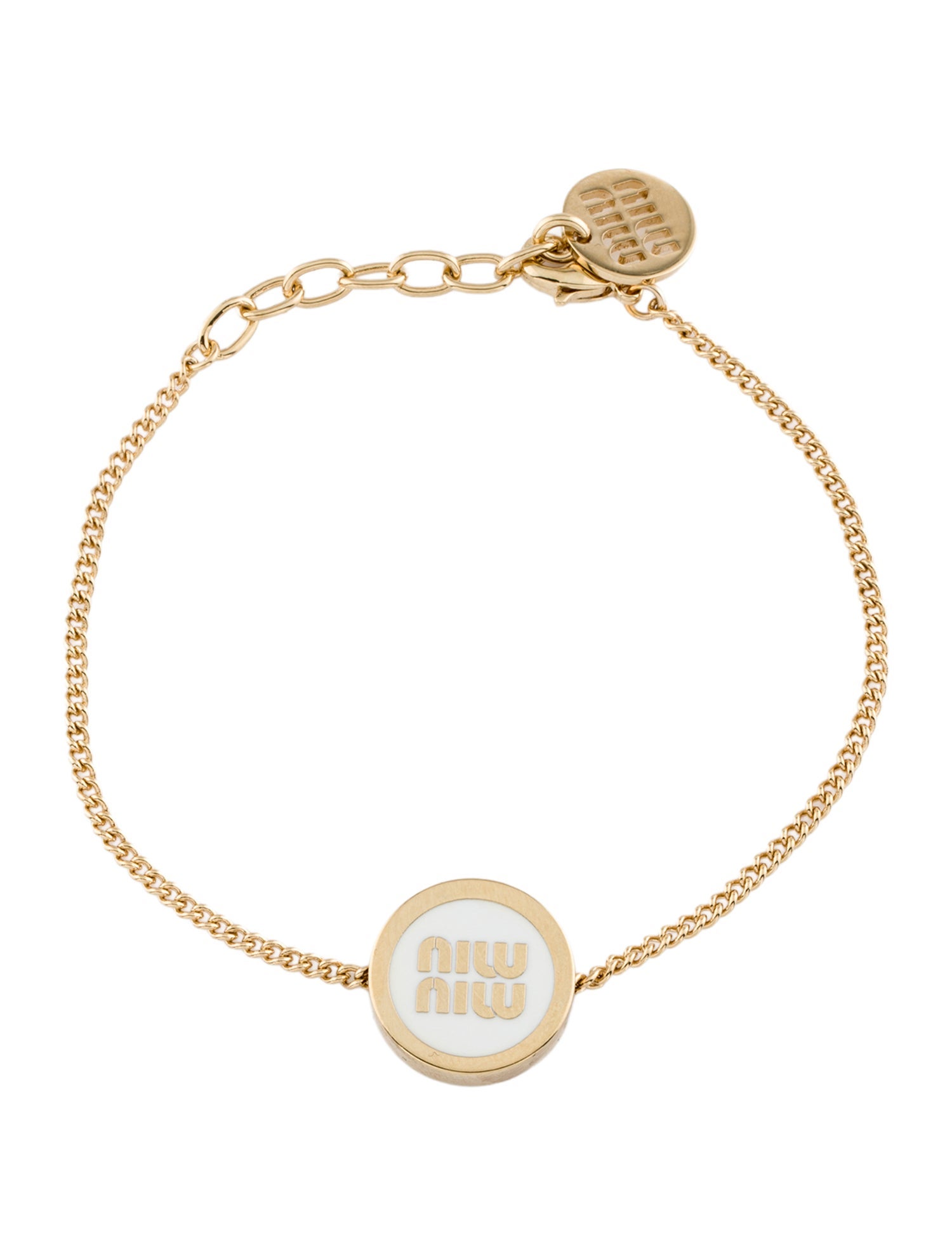 Miu Miu Enamel Charm Bracelet