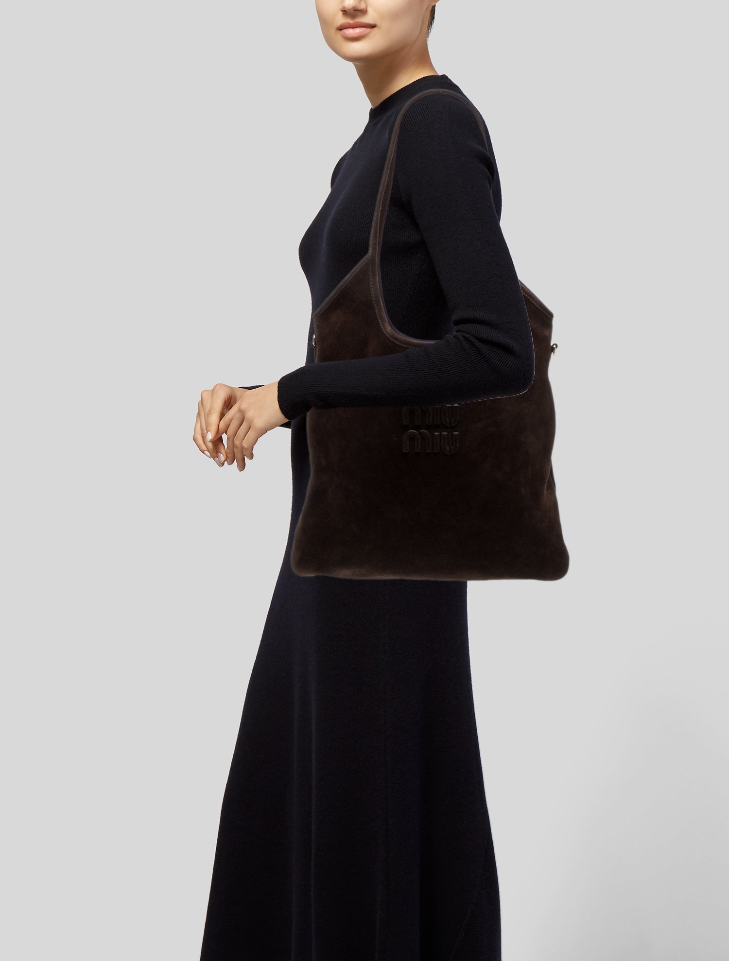 Miu Miu Suede Shoulder Bag