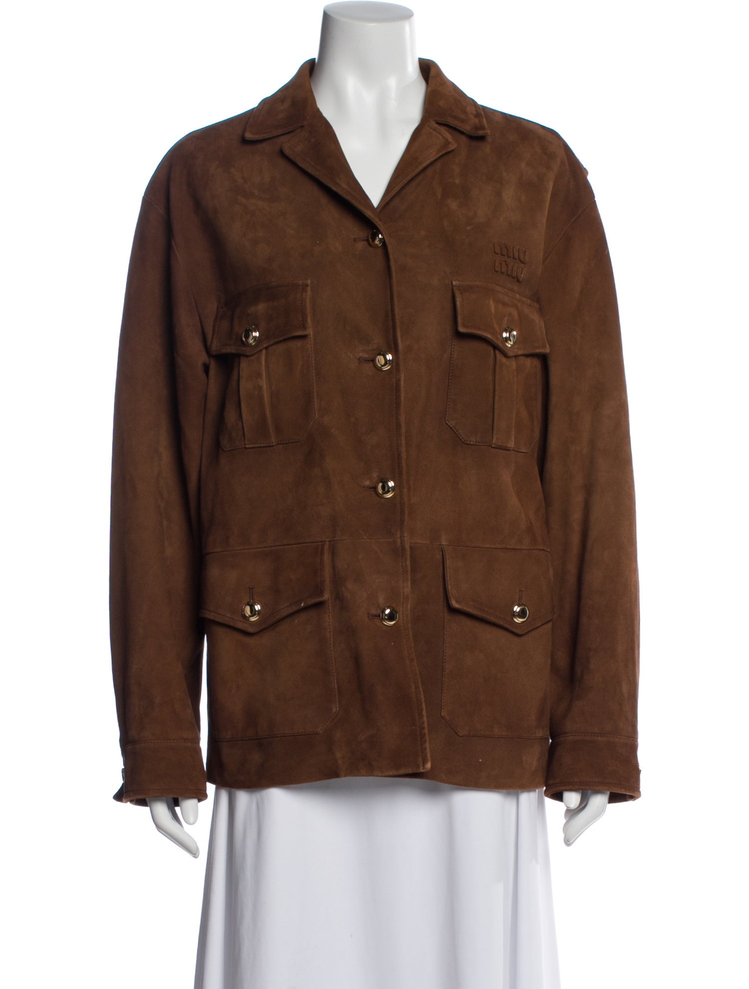 Miu Miu 2024 Suede Utility Jacket