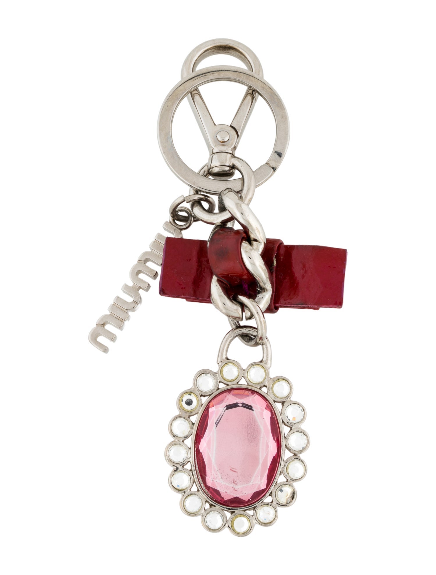 Miu Miu Metal Charm Keychain w/Box