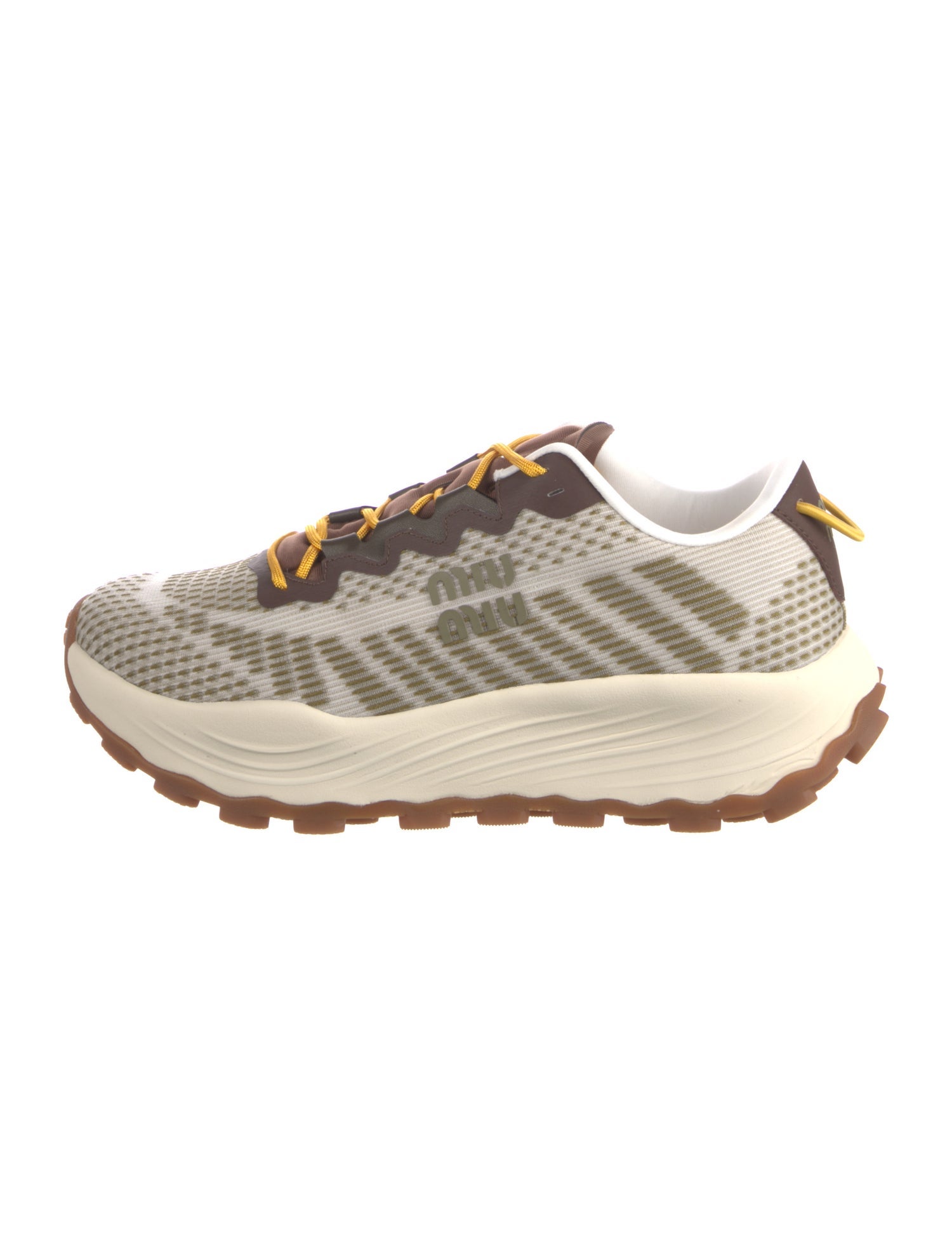 Miu Miu Mesh Printed Sneakers w/ Tags