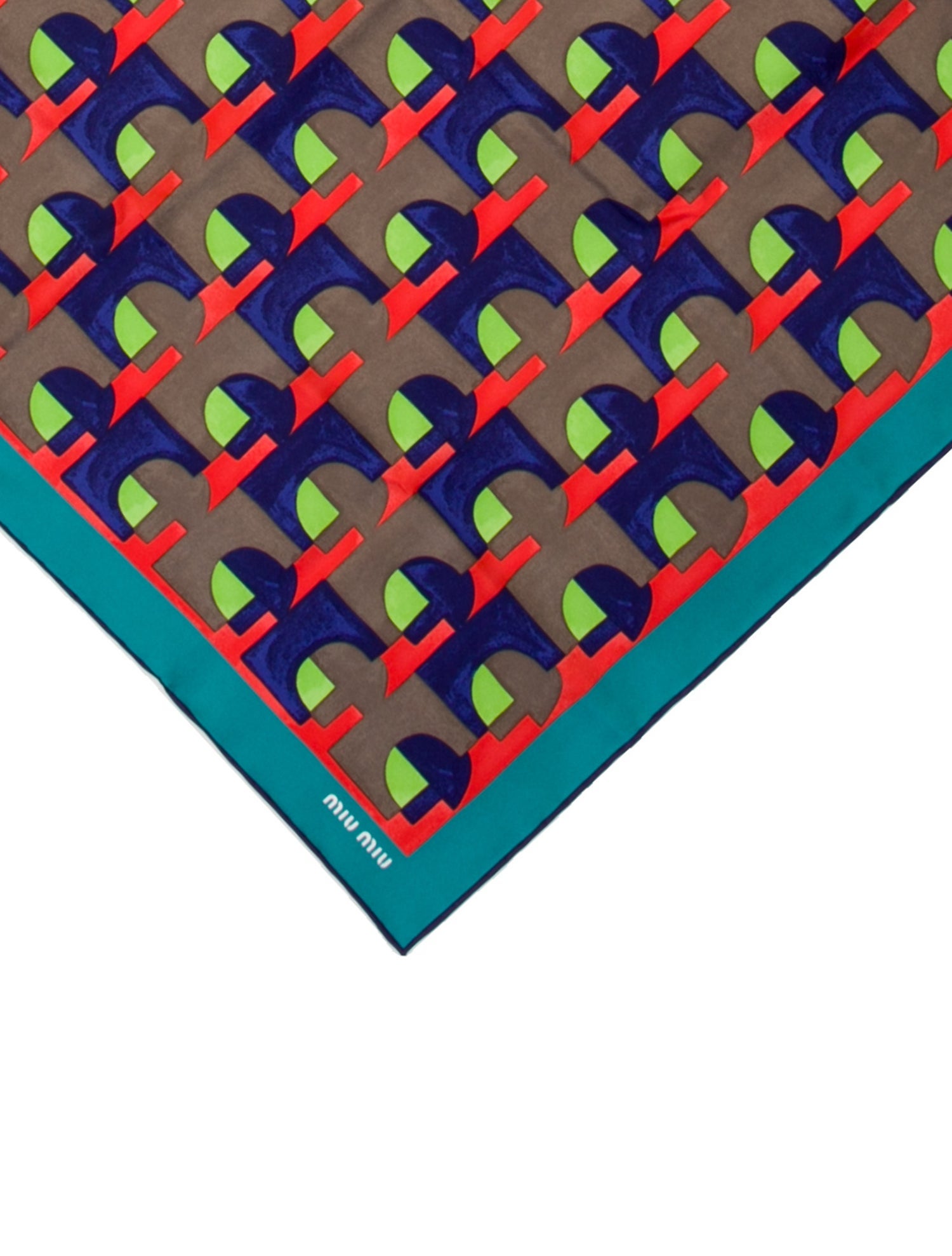 Miu Miu Silk Printed Scarf w/ Tags