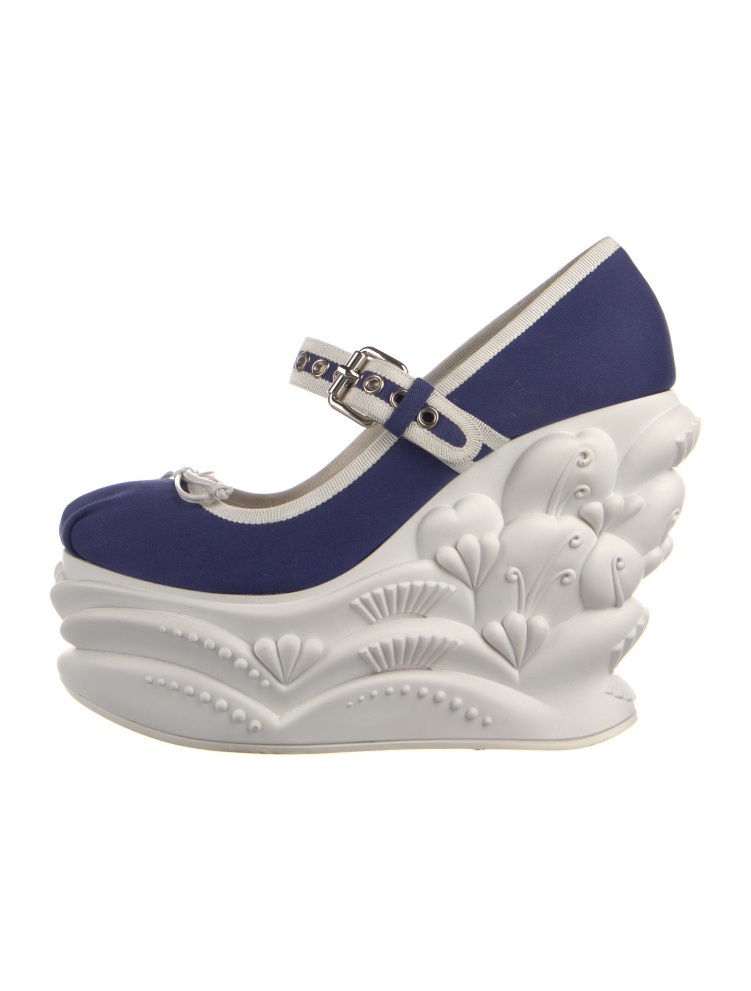 Miu Miu Satin Colorblock Pattern Pumps